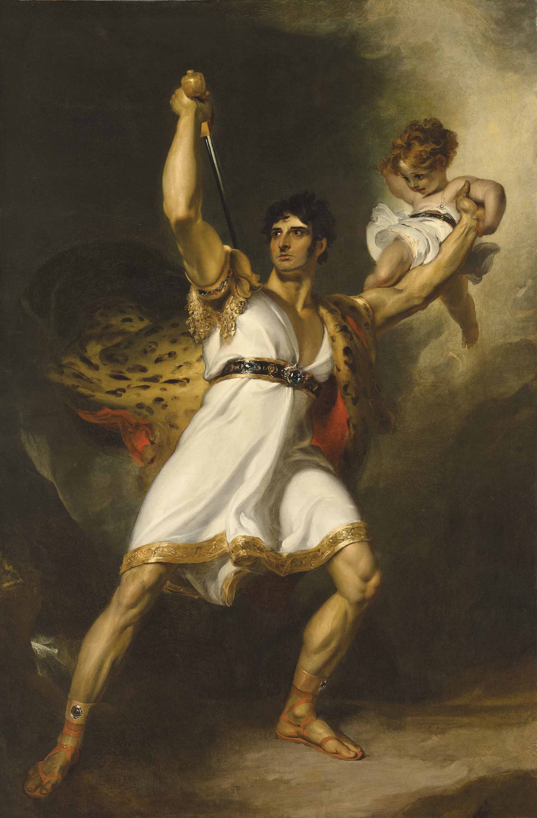 Sir Thomas Lawrence — Портрет Джона Филипа Кембла (1757-1823) в полный рост в роли Роллы из "Писарро" Шеридана