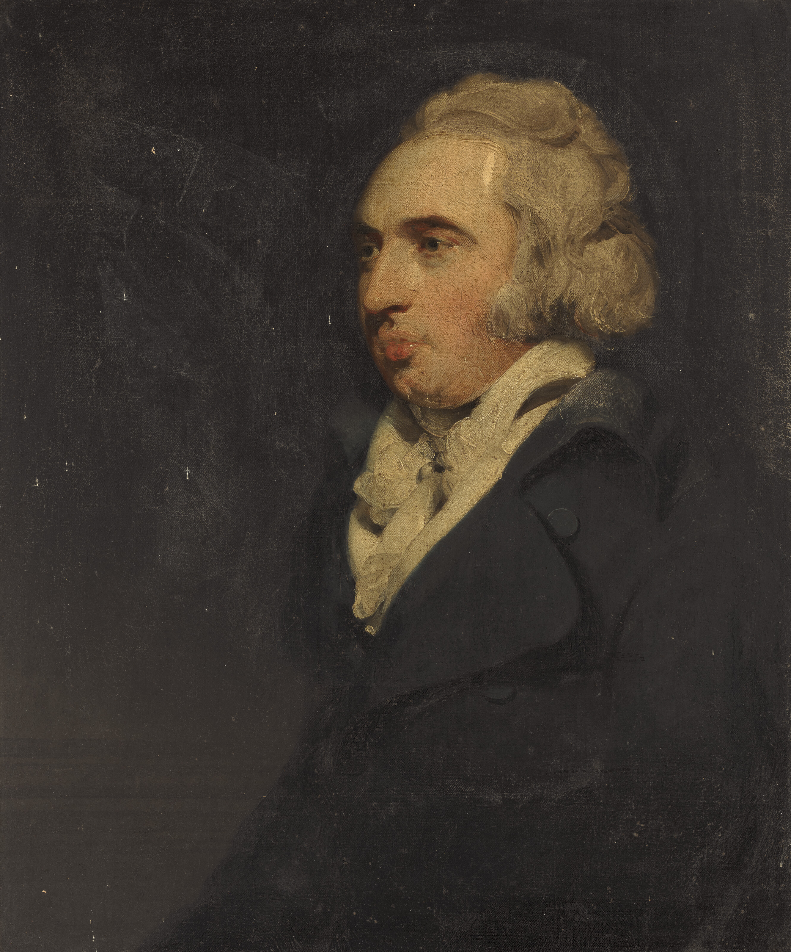 Sir Thomas Lawrence — Портрет Ричарда Пейна Найта (1751-1824), в полный рост, в черном сюртуке и белом штоке, изображение 2