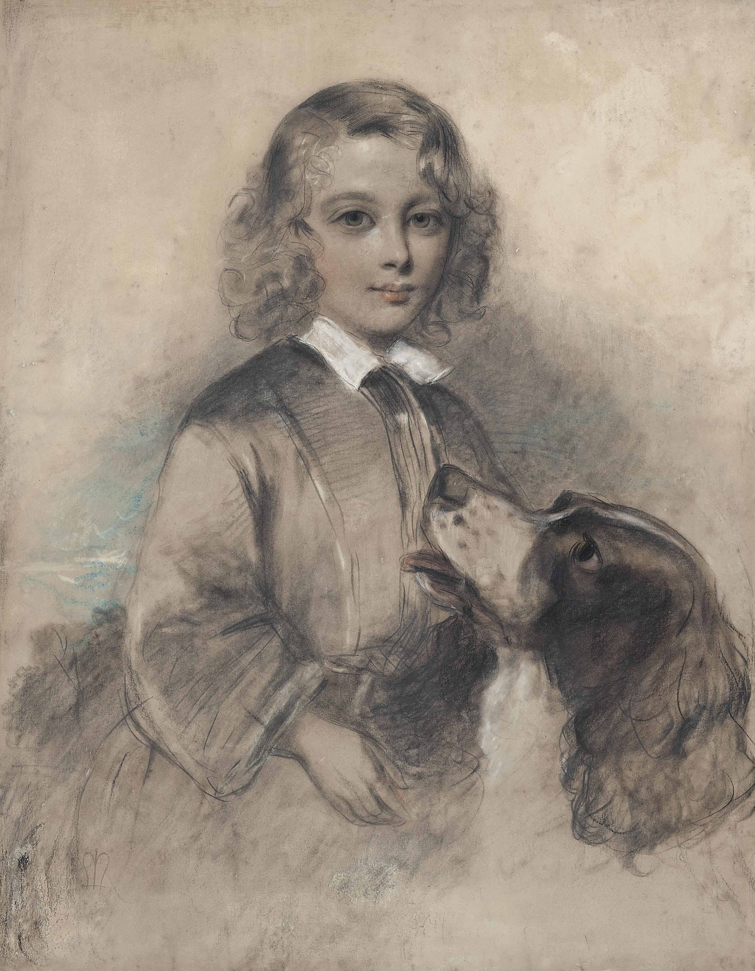 Sir Thomas Lawrence — Портрет мальчика со своим домашним спаниелем, возможно, достопочтенного Джея Фицроя из Перта