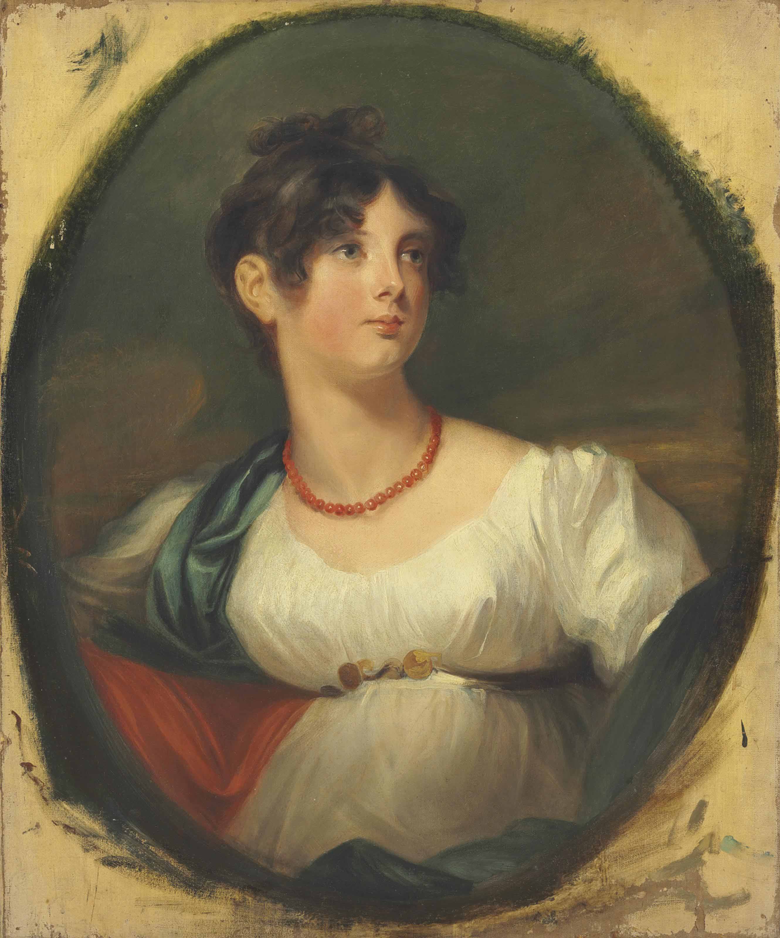 Sir Thomas Lawrence — Портрет леди Марии Гамильтон (1785-1814), поясной