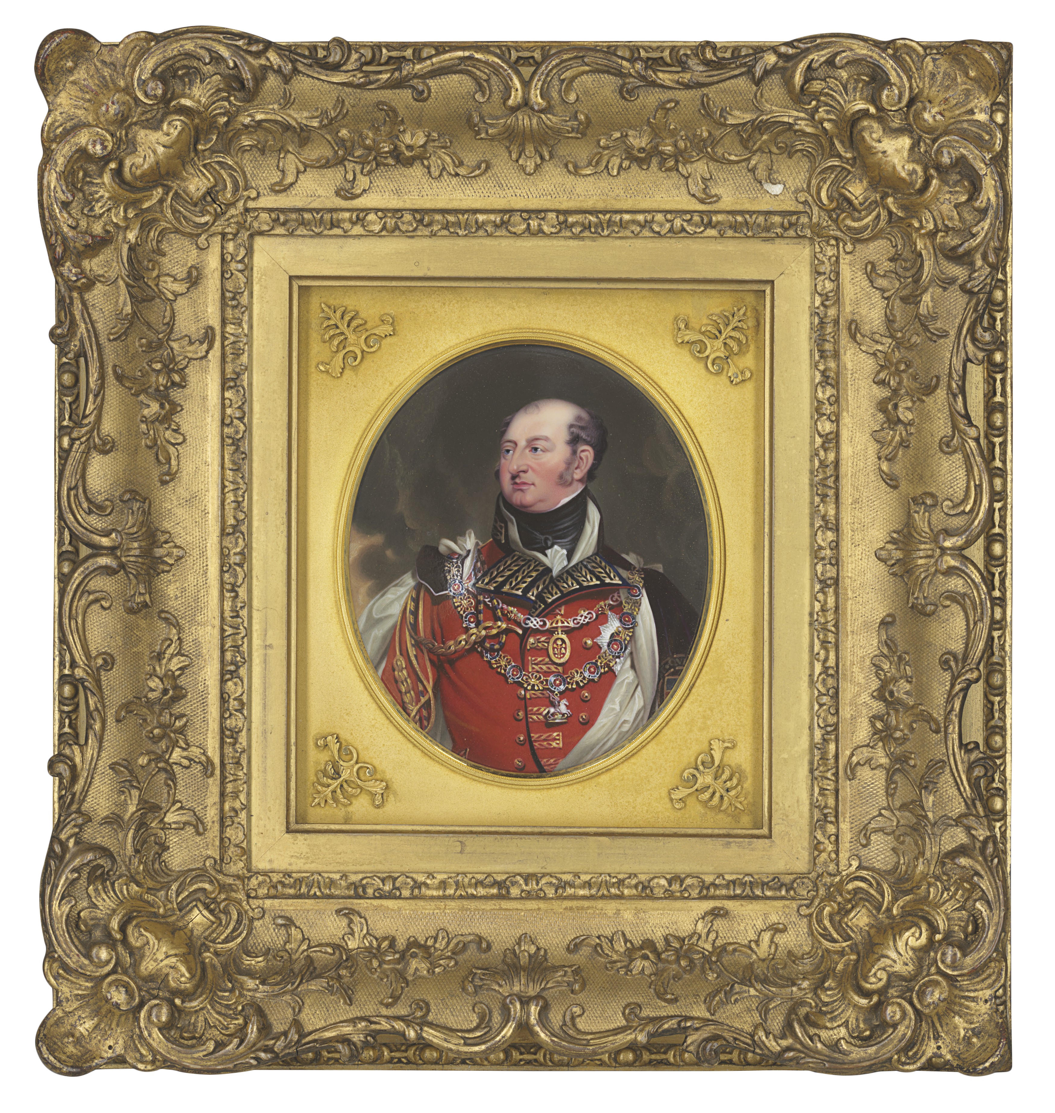 Sir Thomas Lawrence — Портрет Фредерика, герцога Йоркского и Олбани (1763-1827), в алом мундире фельдмаршала, черной бархатной мантии на белой шелковой подкладке, воротнике и нагрудной звезде ордена Подвязки и воротнике ордена Бани.