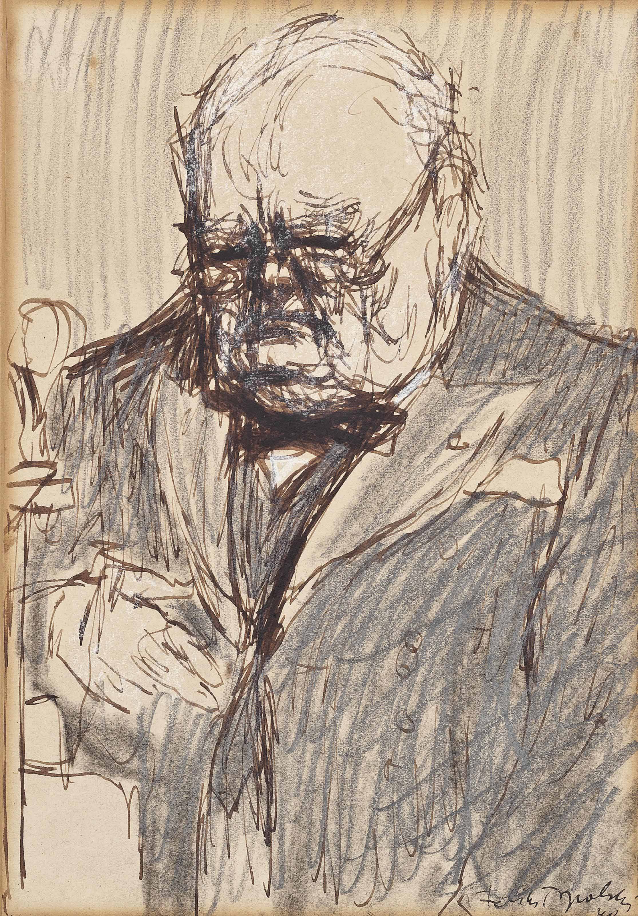 Sir Winston Churchill — Портрет сэра Уинстона Черчилля