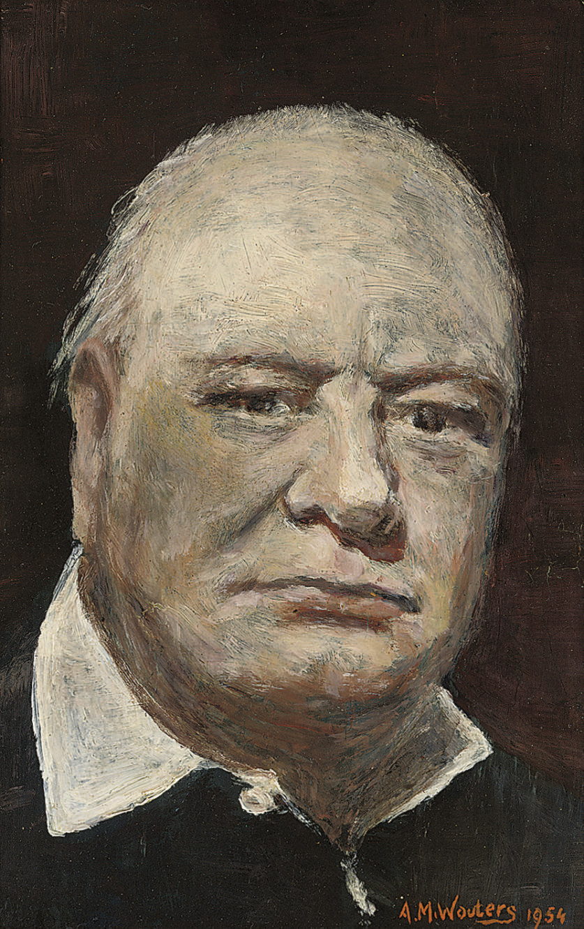 Sir Winston Churchill — Портрет сэра Уинстона Черчилля (1874-1965), голова и плечи