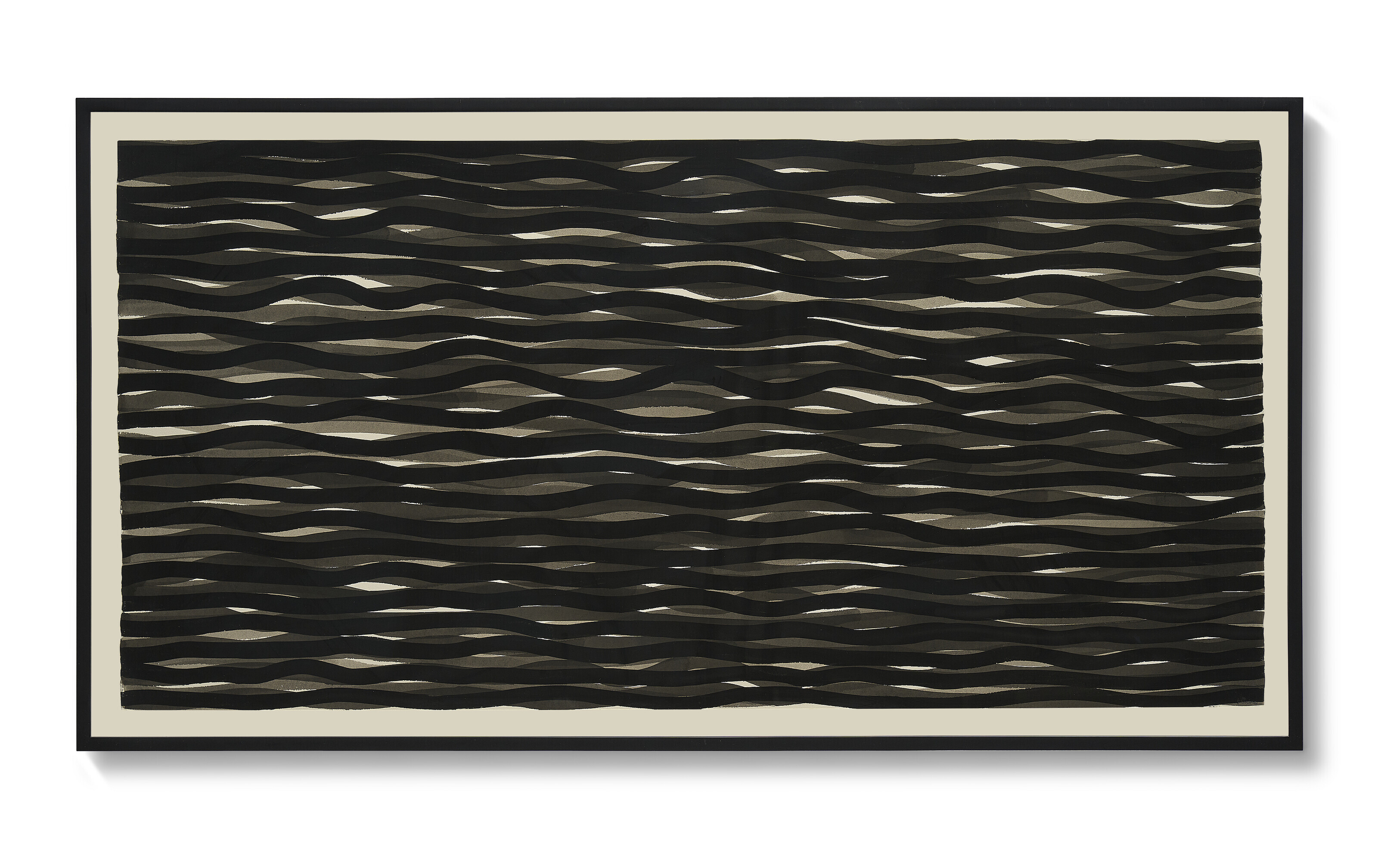 Sol LeWitt — Горизонтальные линии черного и серого цветов, изображение 2