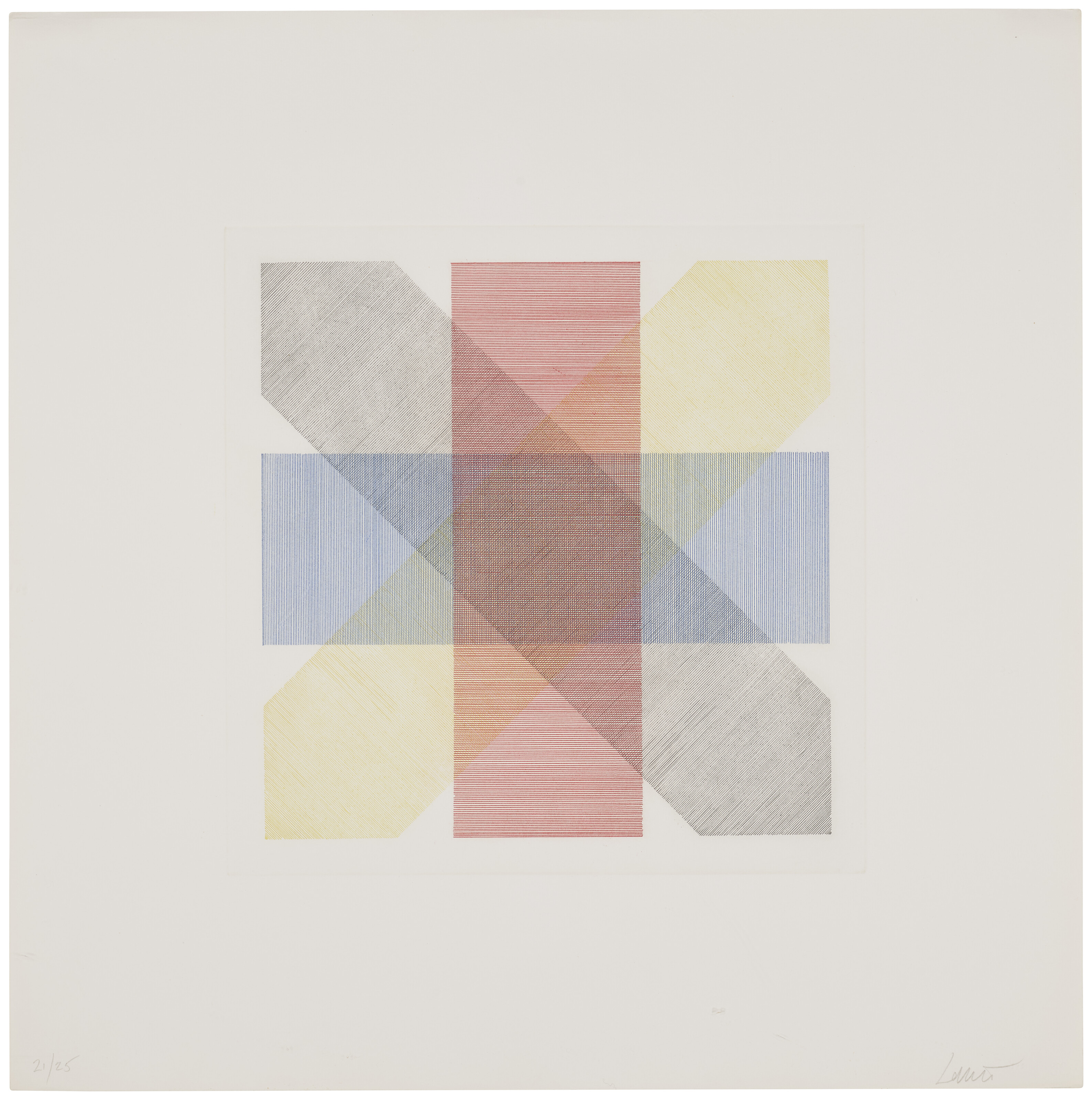 Sol LeWitt — Цветные полосы в четырех направлениях и во всех сочетаниях, изображение 17