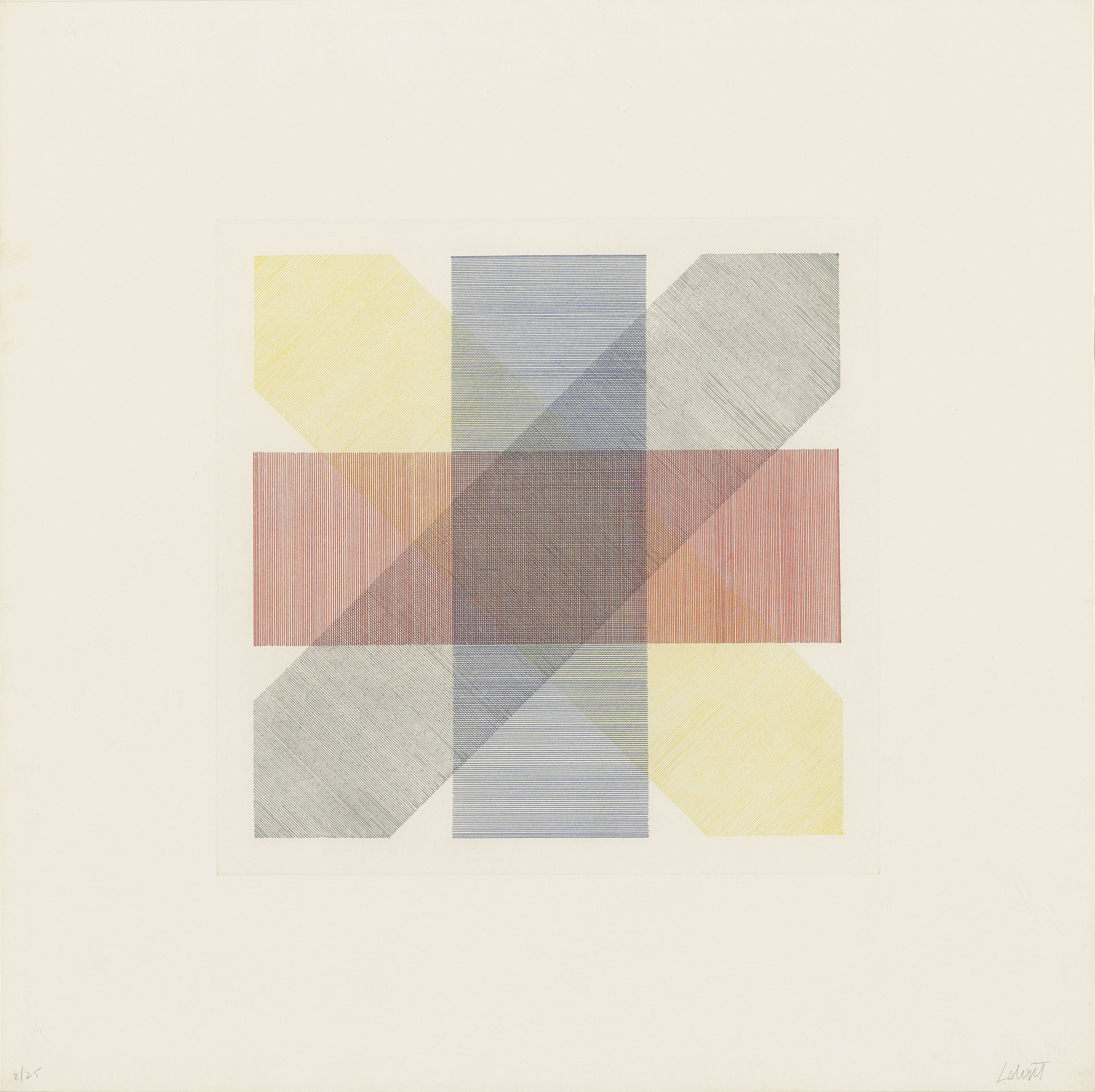 Sol LeWitt — Цветные полосы в четырех направлениях и во всех сочетаниях, изображение 2