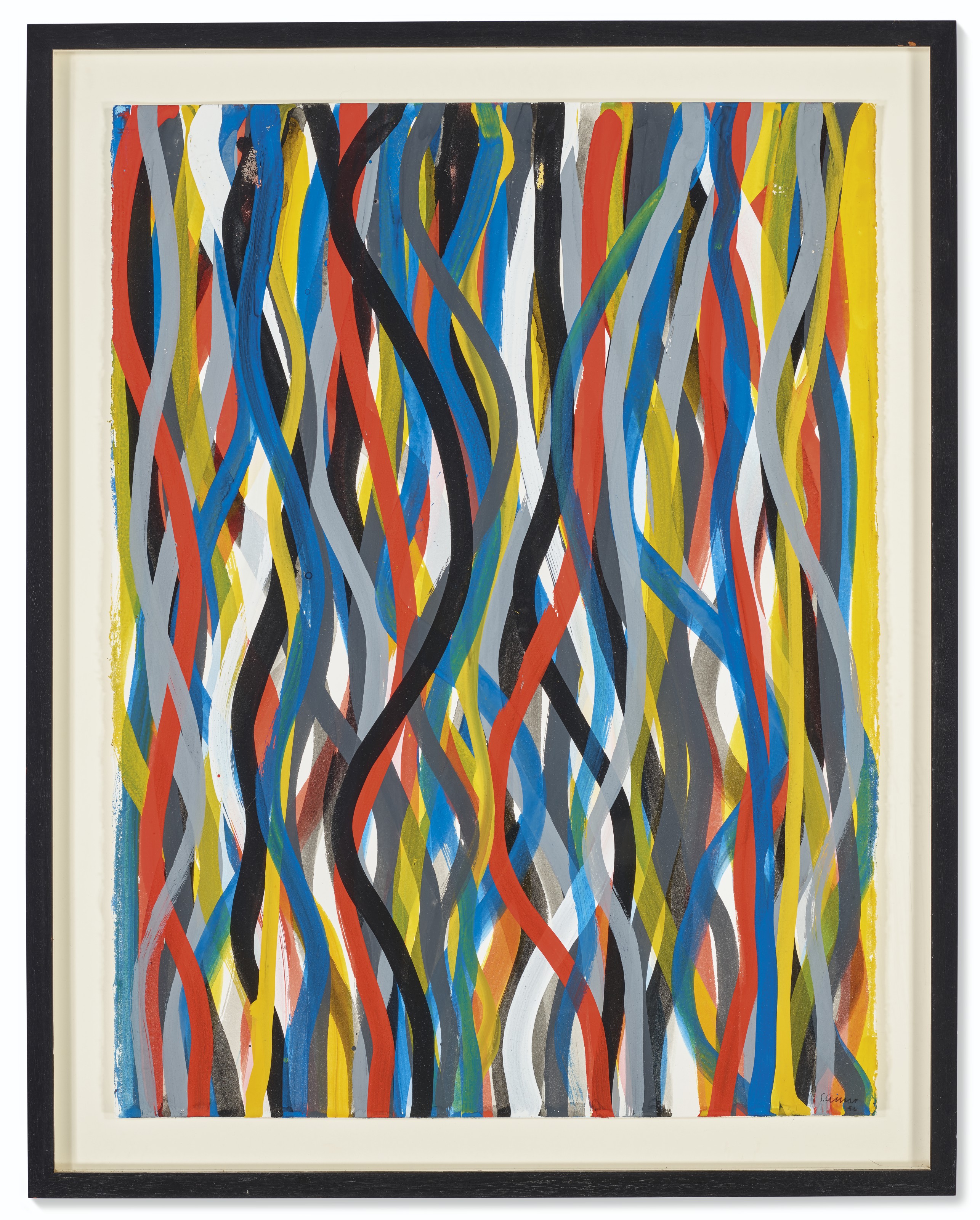 Sol LeWitt — Волнистые вертикальные мазки кисти, изображение 2