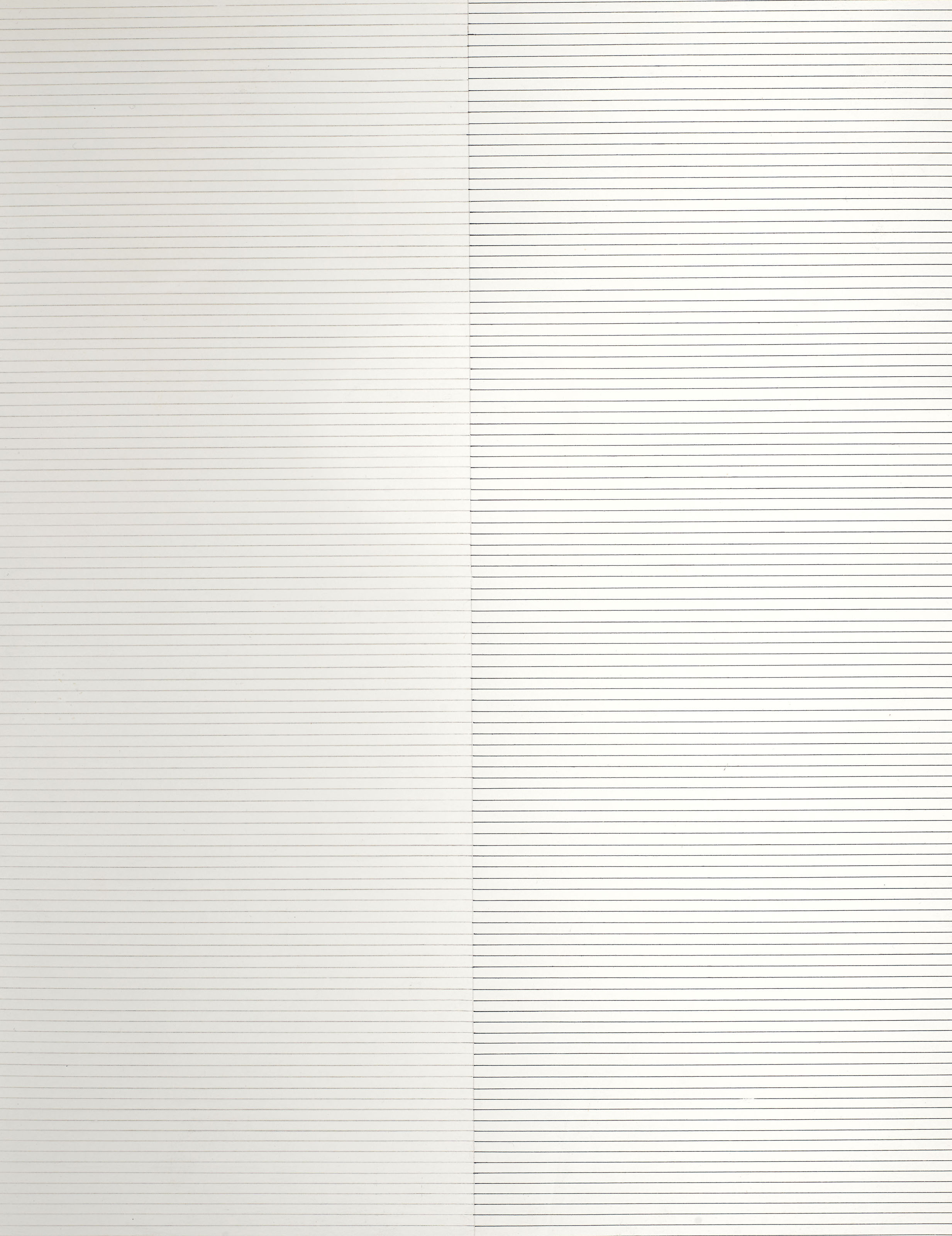 Sol LeWitt — Слева: параллельные карандашные линии, справа: параллельные чернильные линии