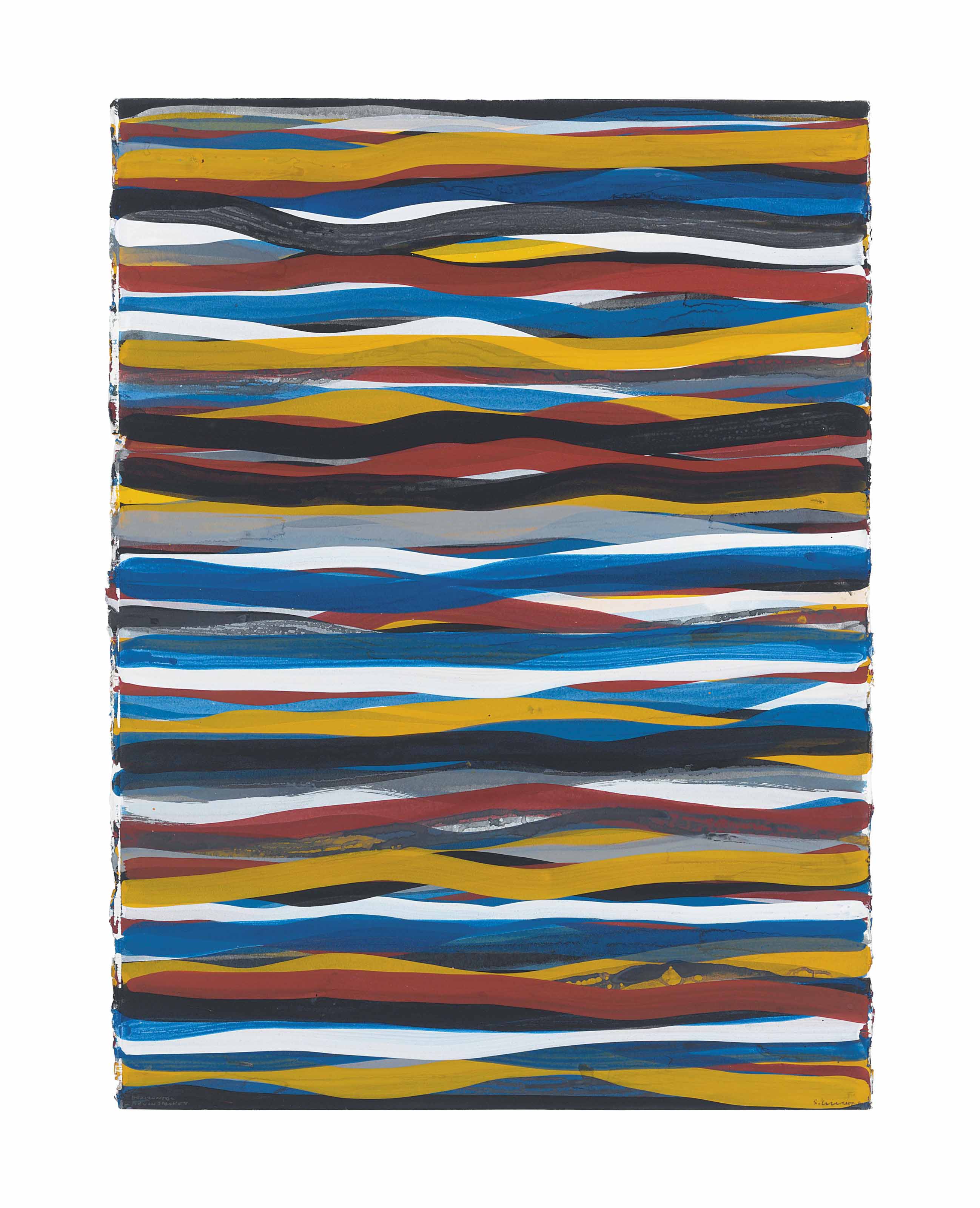 Sol LeWitt — Горизонтальные мазки кистью