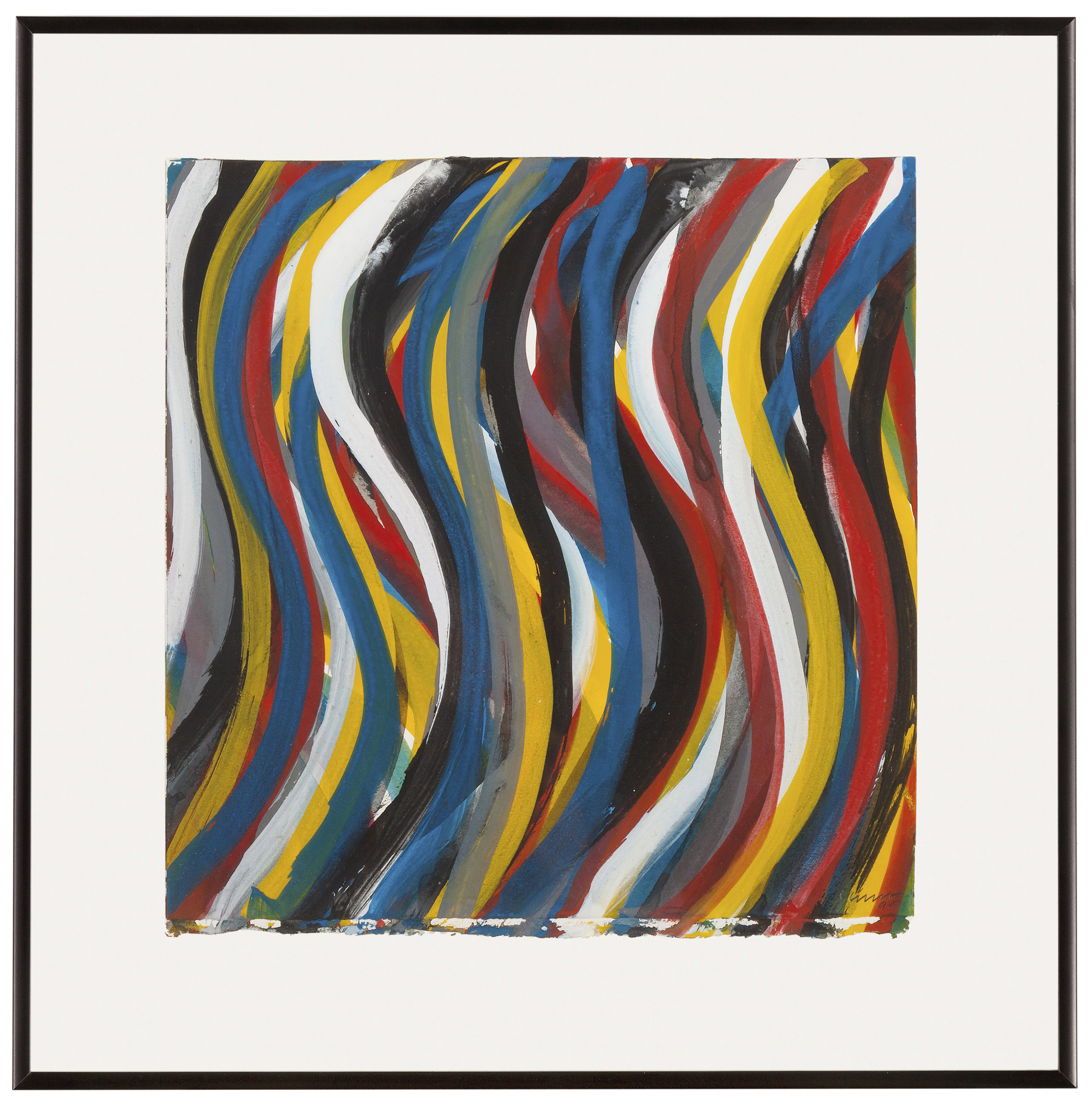 Sol LeWitt — Волнистые вертикальные мазки кисти, изображение 2