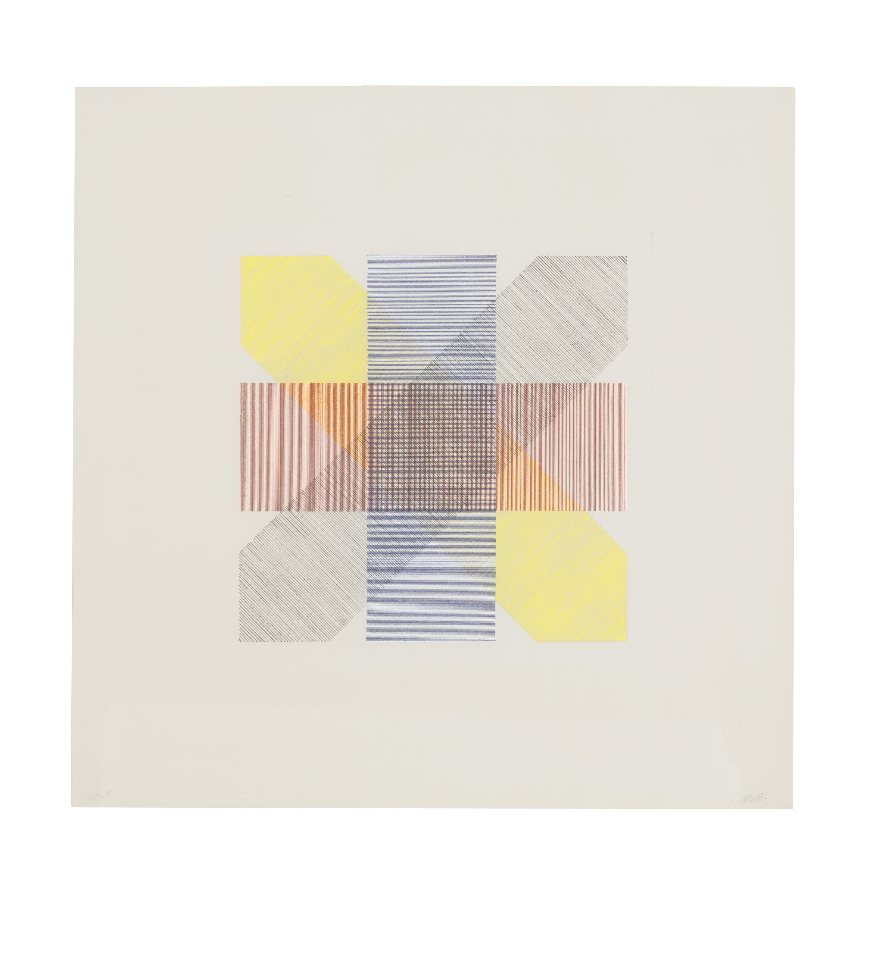Sol LeWitt — Цветные полосы в четырех направлениях и во всех сочетаниях, изображение 17