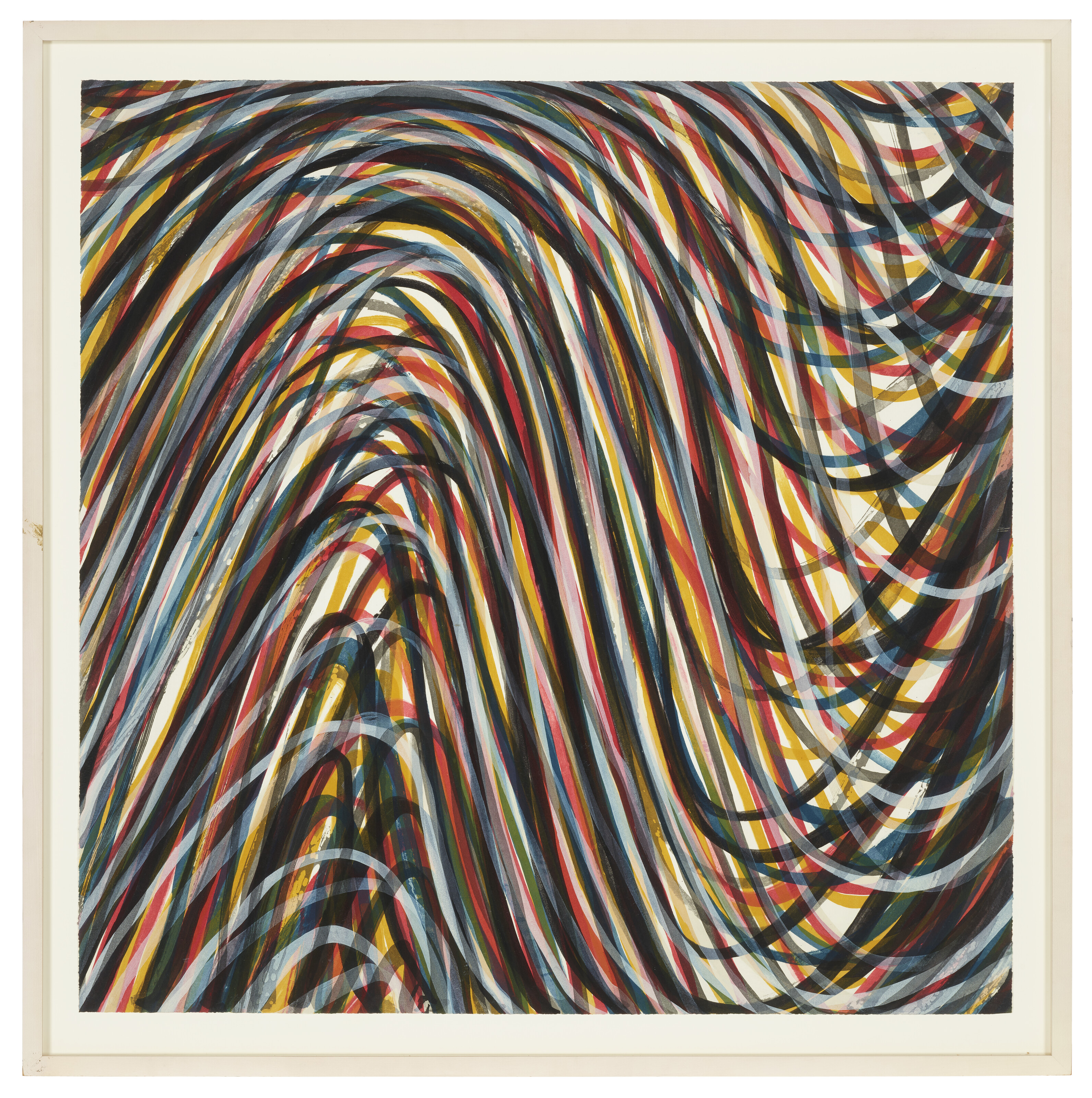 Sol LeWitt — Рисунок 1, выполненный волнистыми мазками кисти, наложенными друг на друга, изображение 2