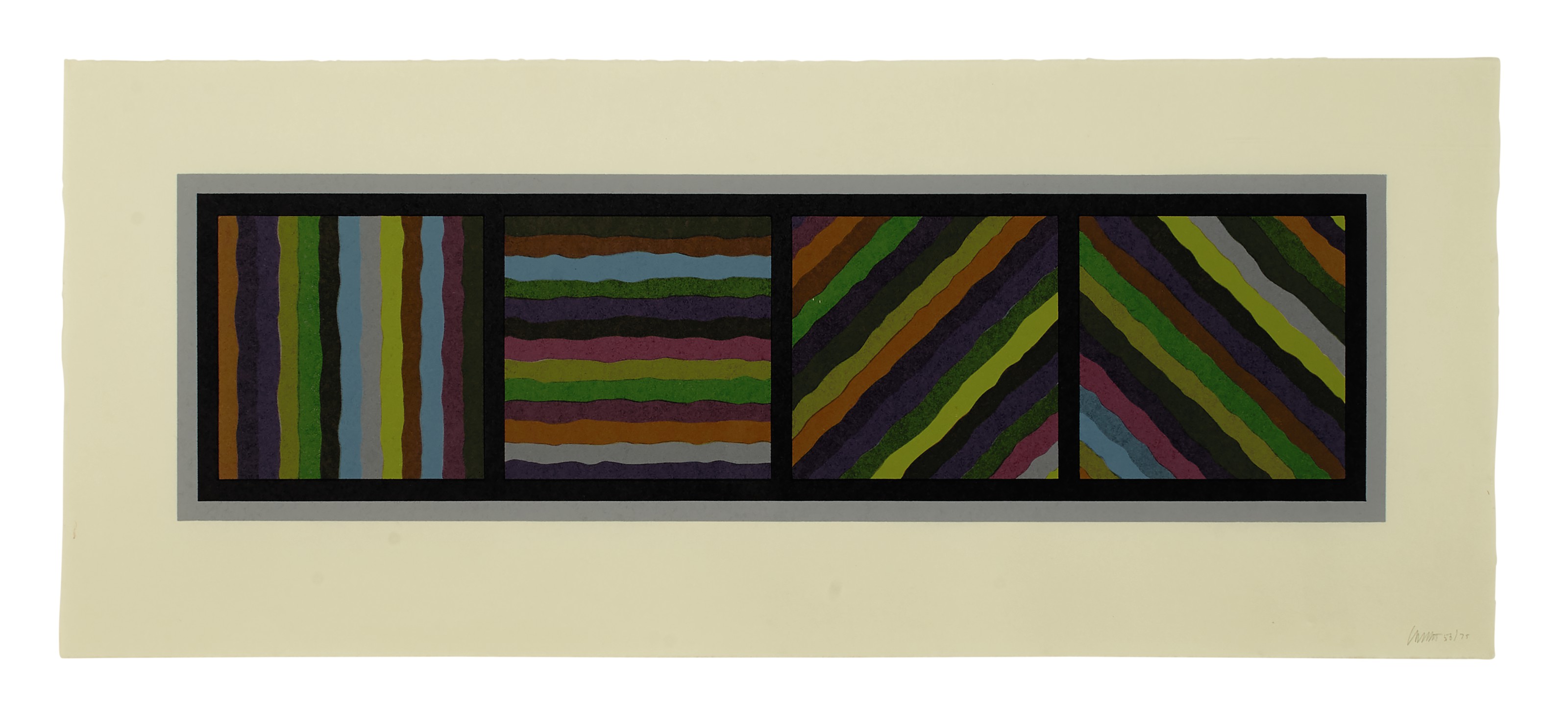Sol LeWitt — Полосы (не прямые) в четырех направлениях, изображение 4