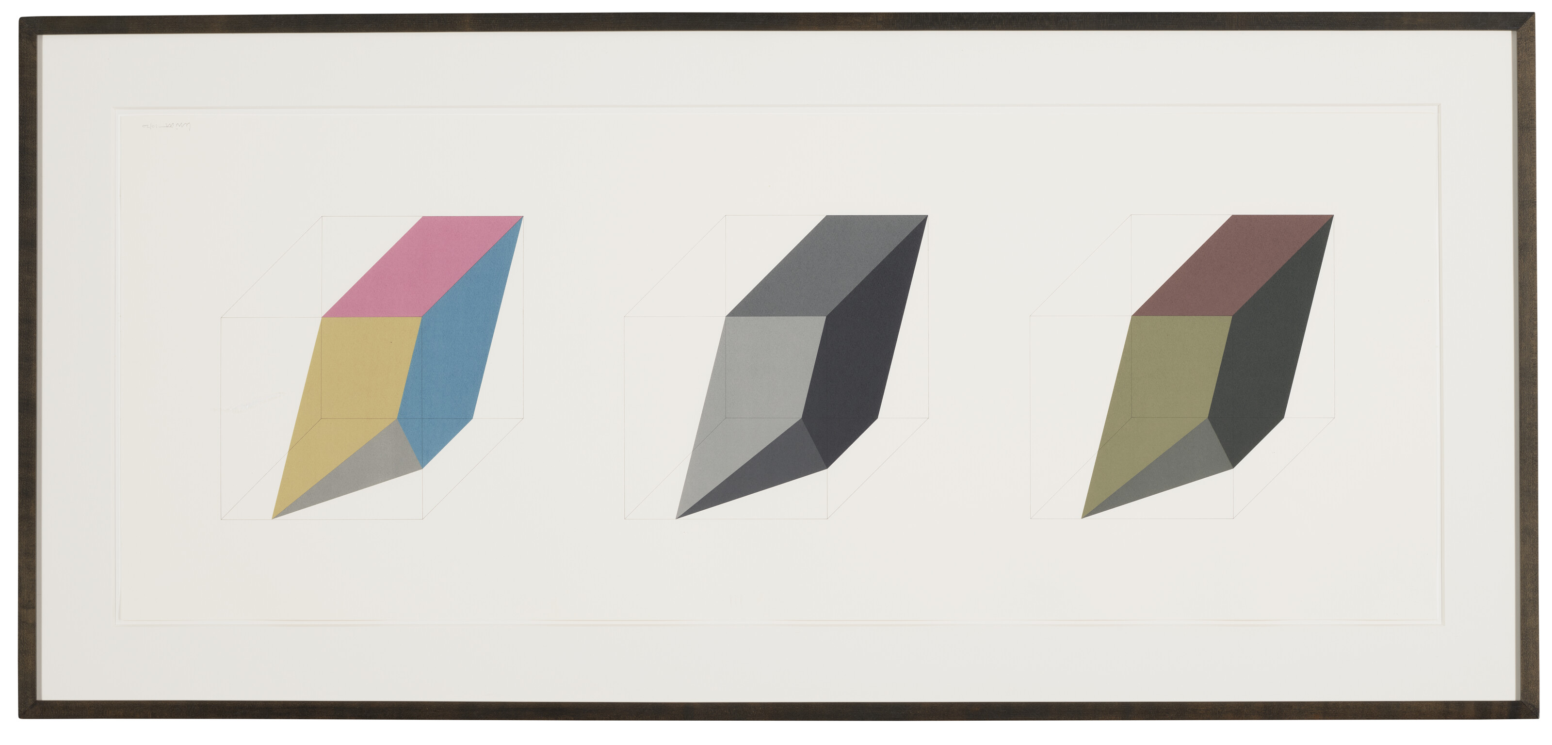 Sol LeWitt — Формы, полученные из цветного куба (простые и наложенные друг на друга), черного и серого цветов, изображение 4