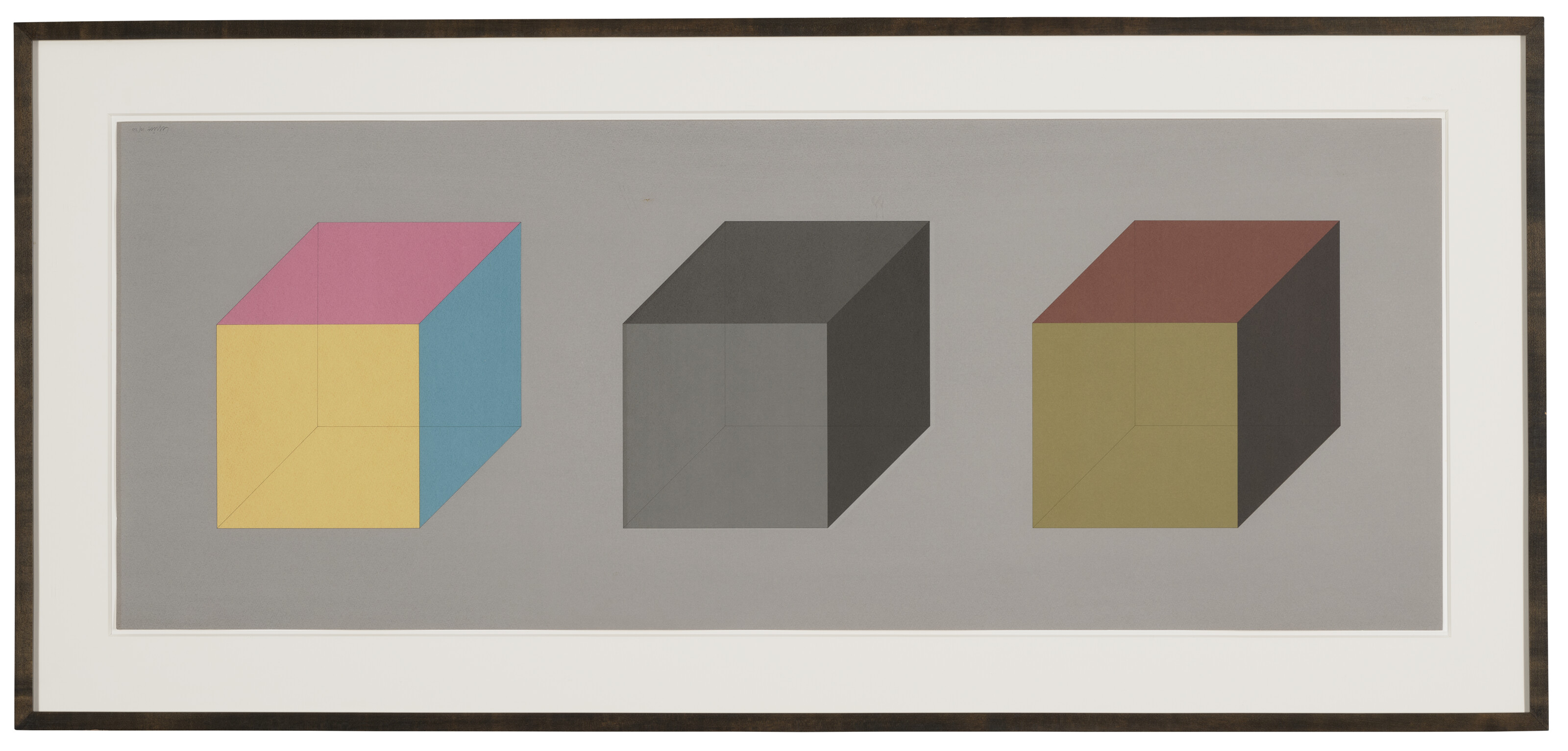 Sol LeWitt — Формы, полученные из цветного куба (простые и наложенные друг на друга), черного и серого цветов, изображение 5