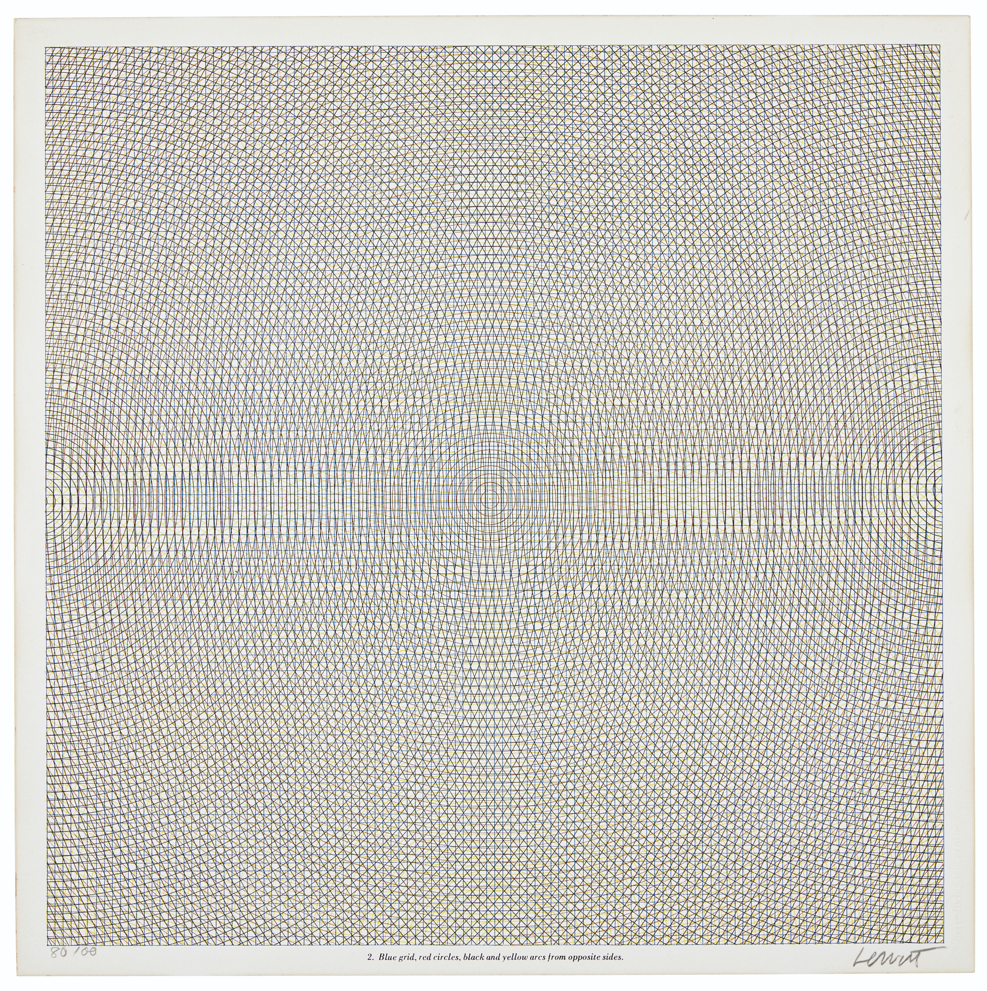 Sol LeWitt — Дуги со сторон или углов, сетки и окружности, изображение 2