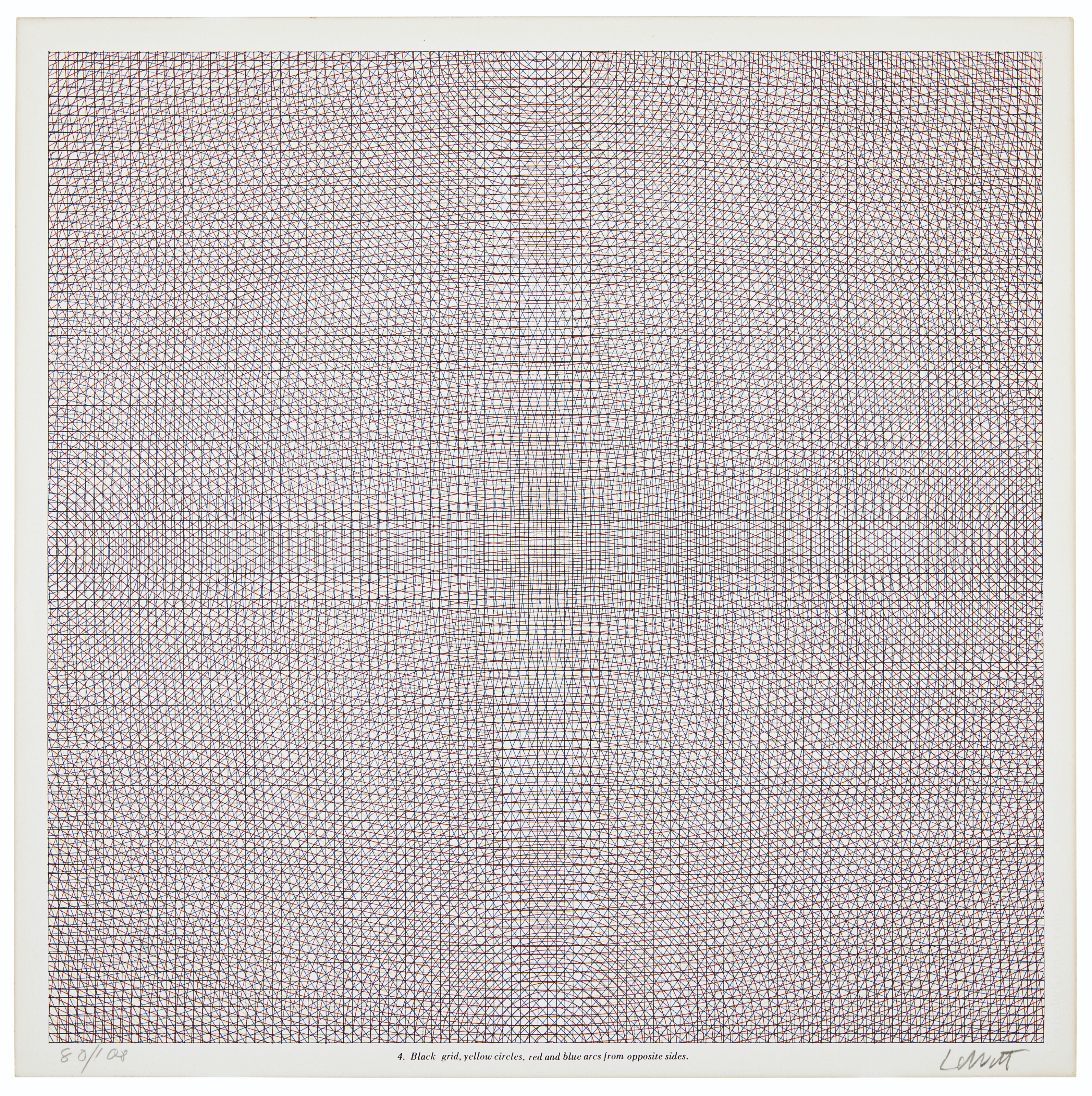 Sol LeWitt — Дуги со сторон или углов, сетки и окружности, изображение 4