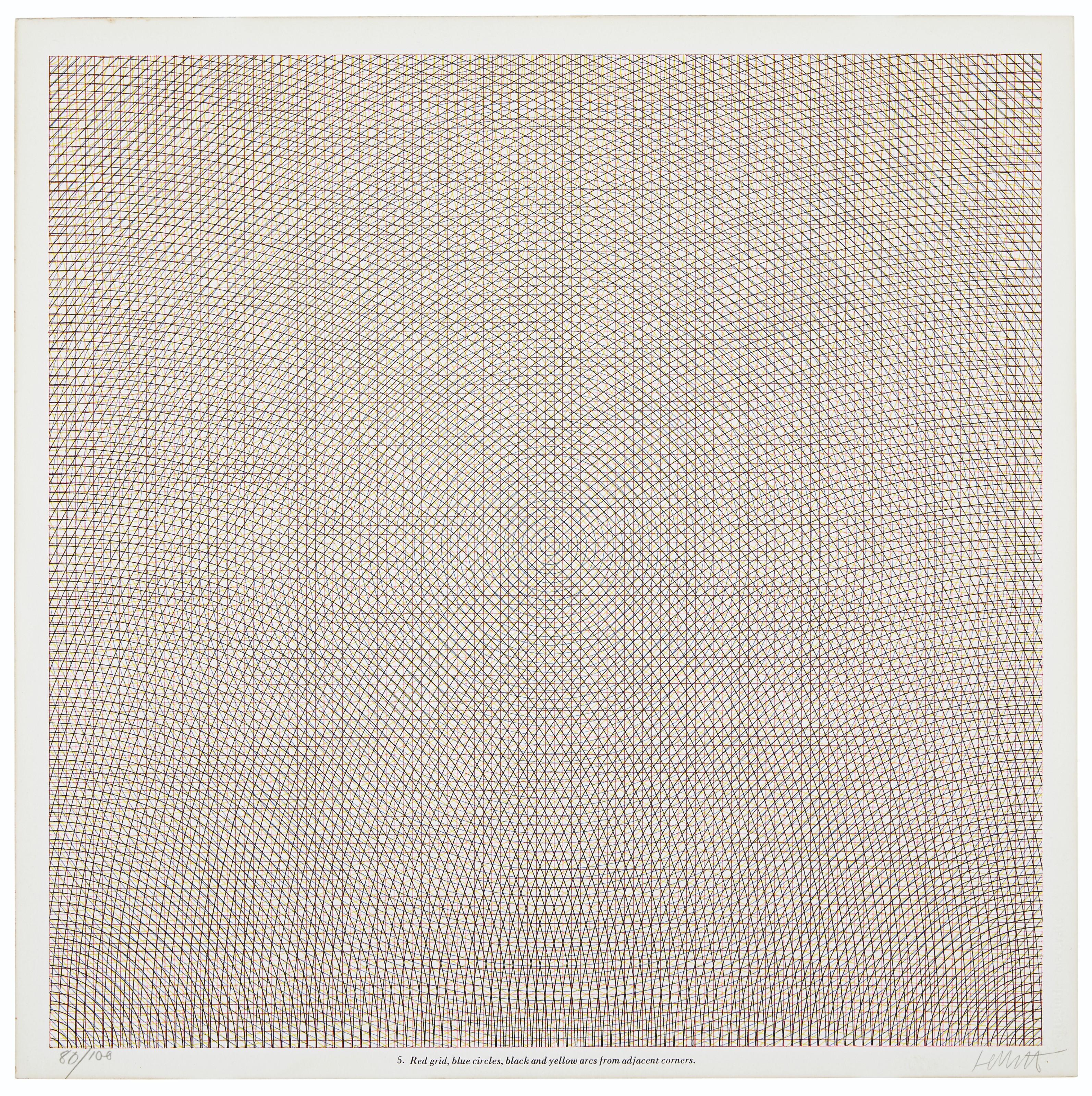 Sol LeWitt — Дуги со сторон или углов, сетки и окружности, изображение 5