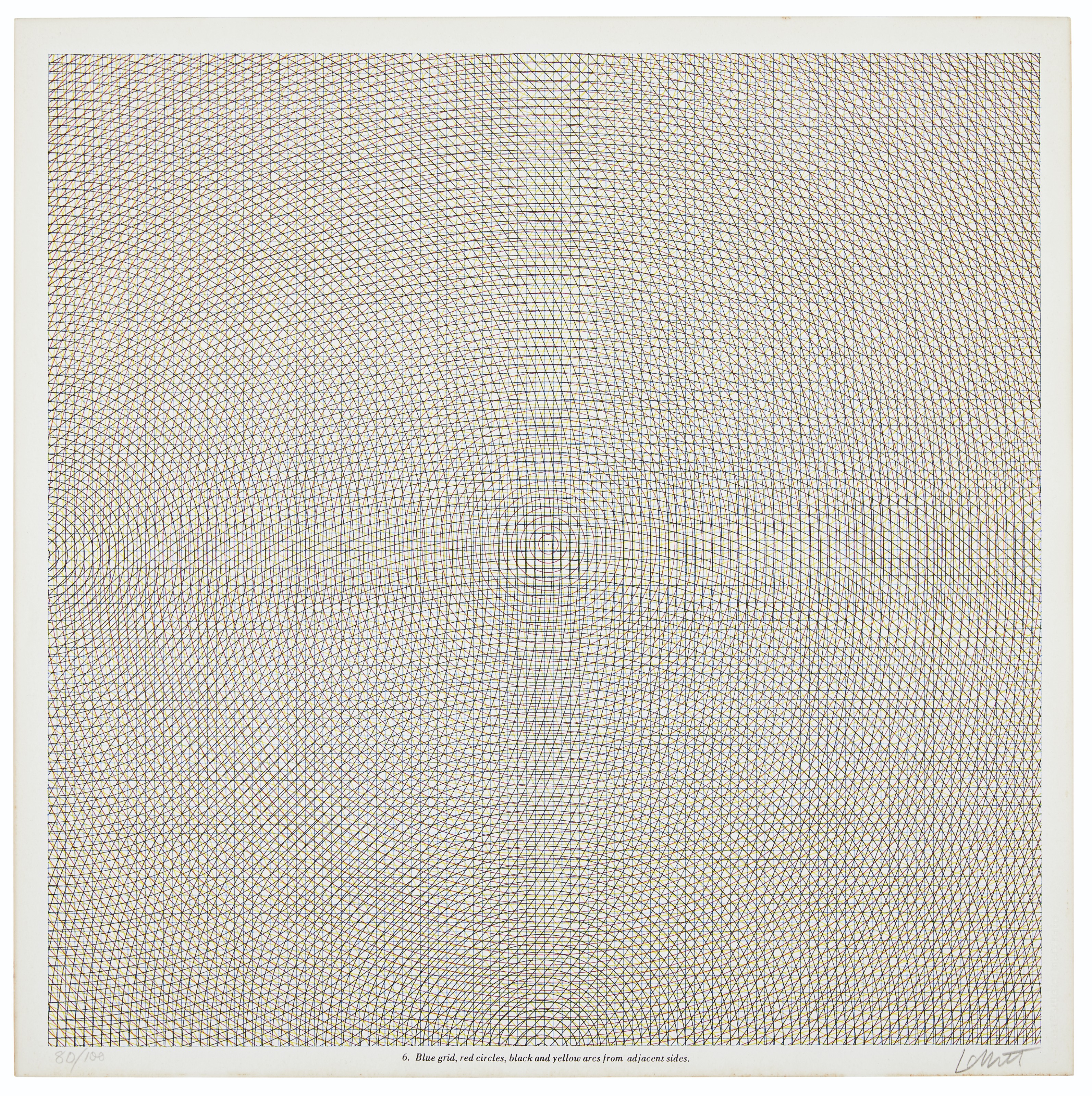 Sol LeWitt — Дуги со сторон или углов, сетки и окружности, изображение 6