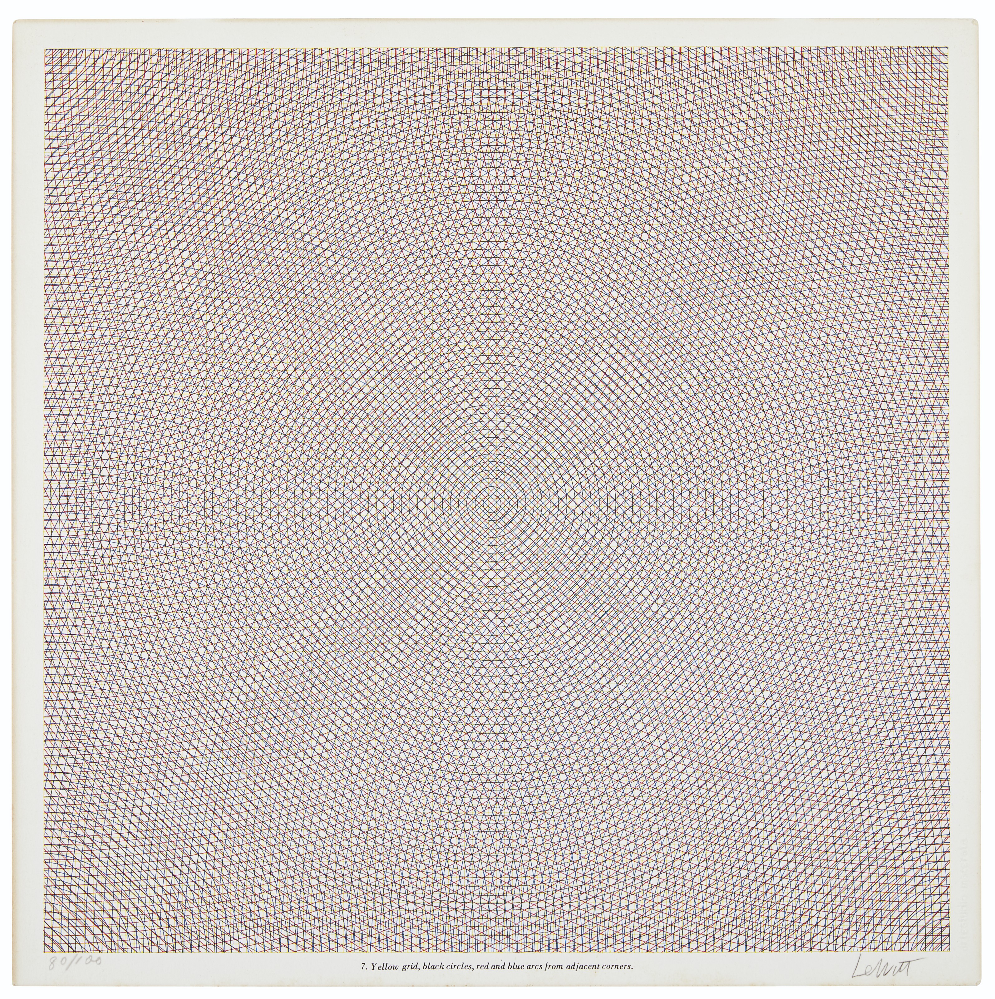 Sol LeWitt — Дуги со сторон или углов, сетки и окружности, изображение 7