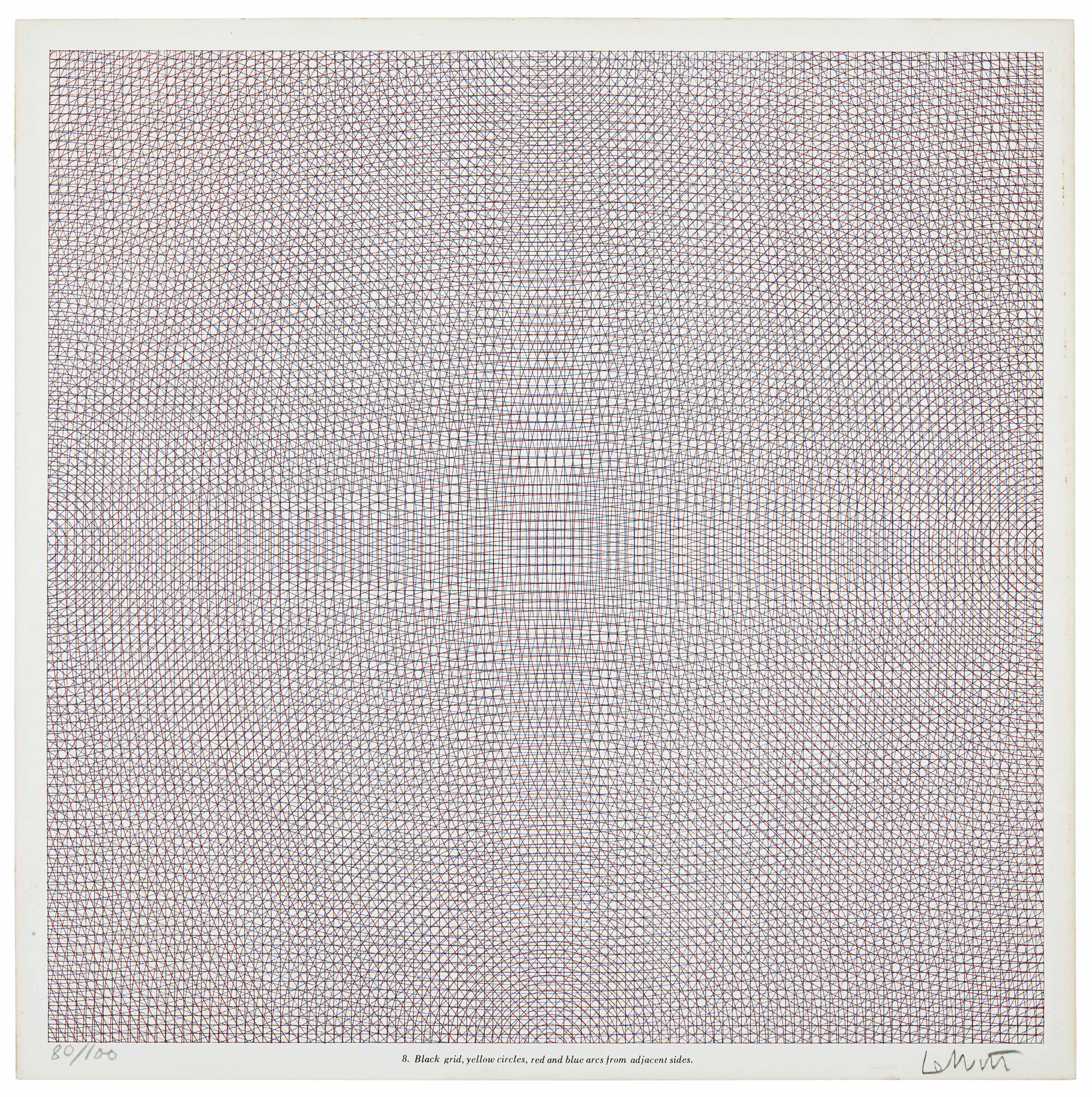 Sol LeWitt — Дуги со сторон или углов, сетки и окружности, изображение 8