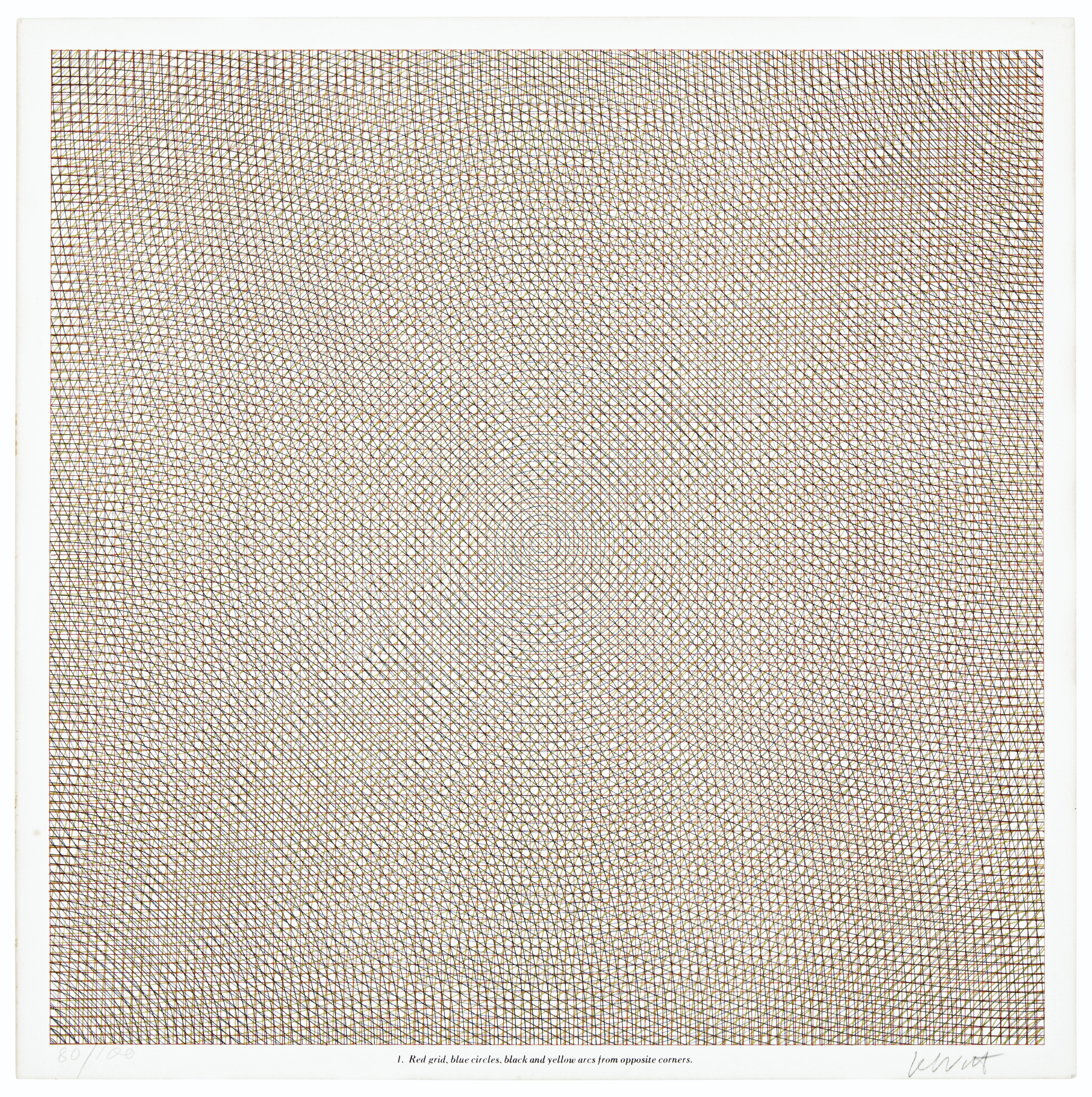Sol LeWitt — Дуги со сторон или углов, сетки и окружности, изображение 9