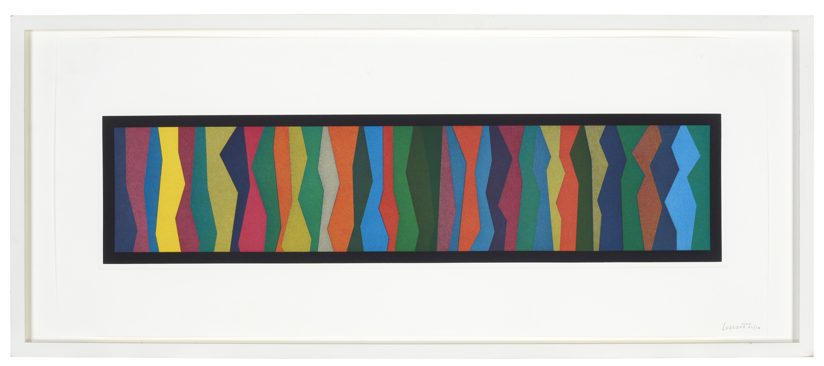 Sol LeWitt — Нерегулярные зигзагообразные полосы, изображение 2