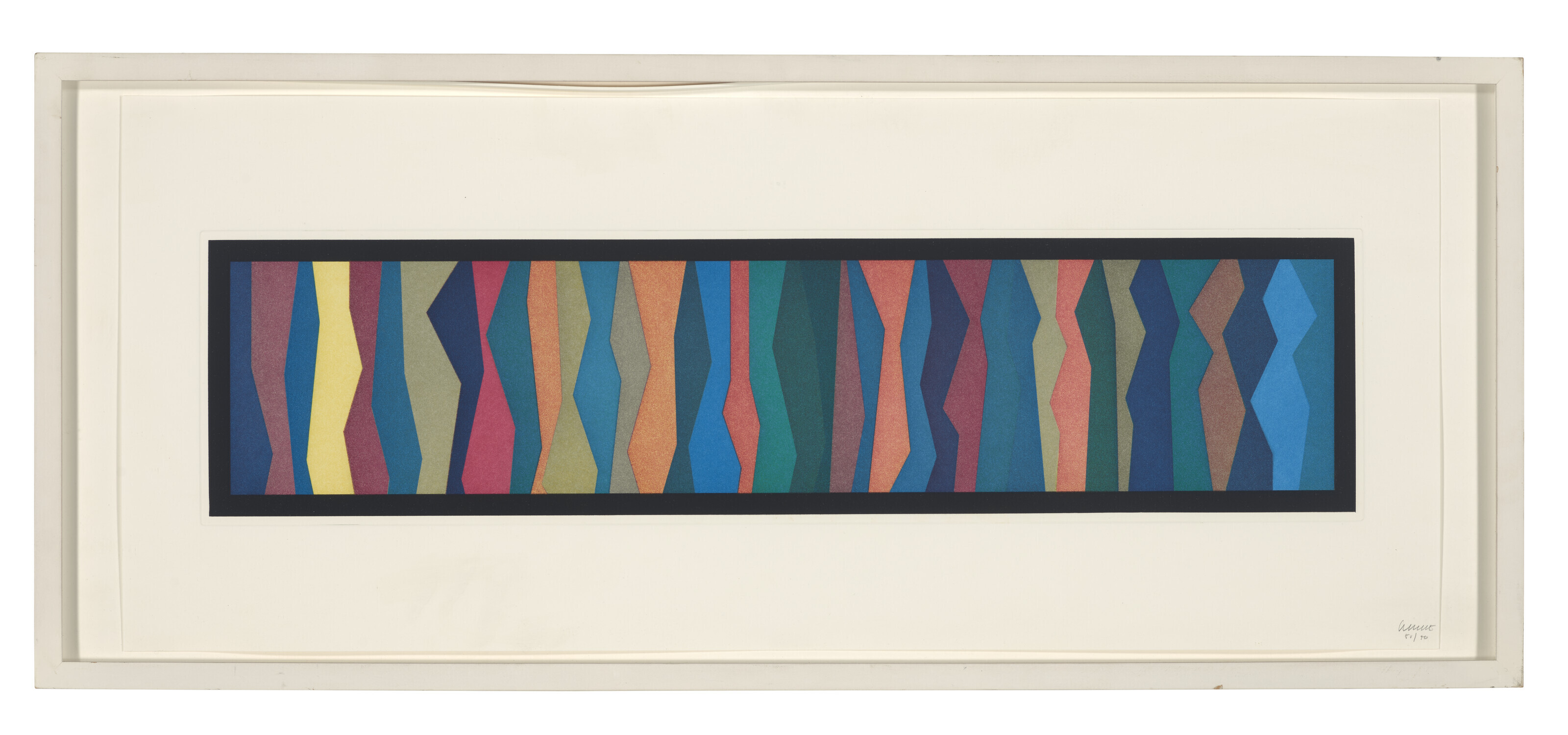 Sol LeWitt — Нерегулярные зигзагообразные полосы, изображение 2
