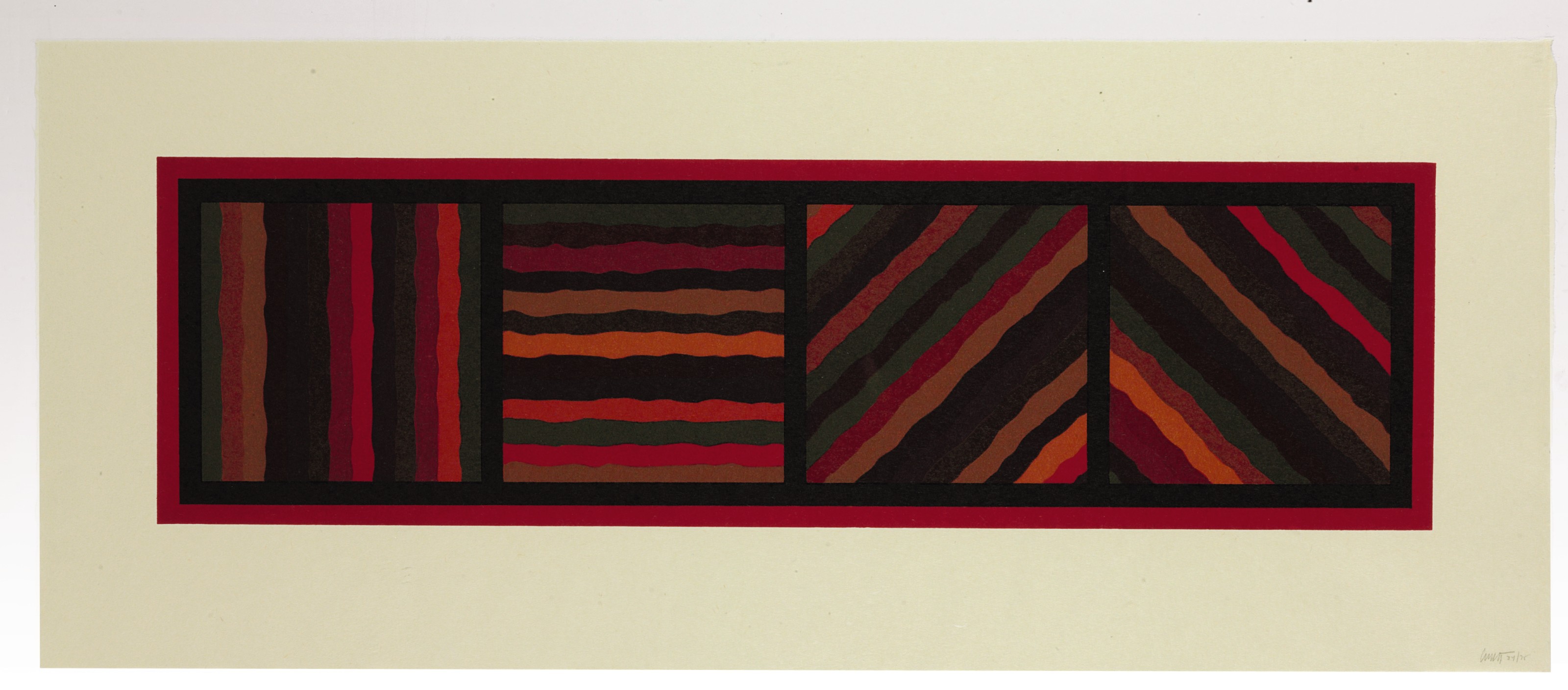 Sol LeWitt — Полосы (не прямые) в четырех направлениях, изображение 2