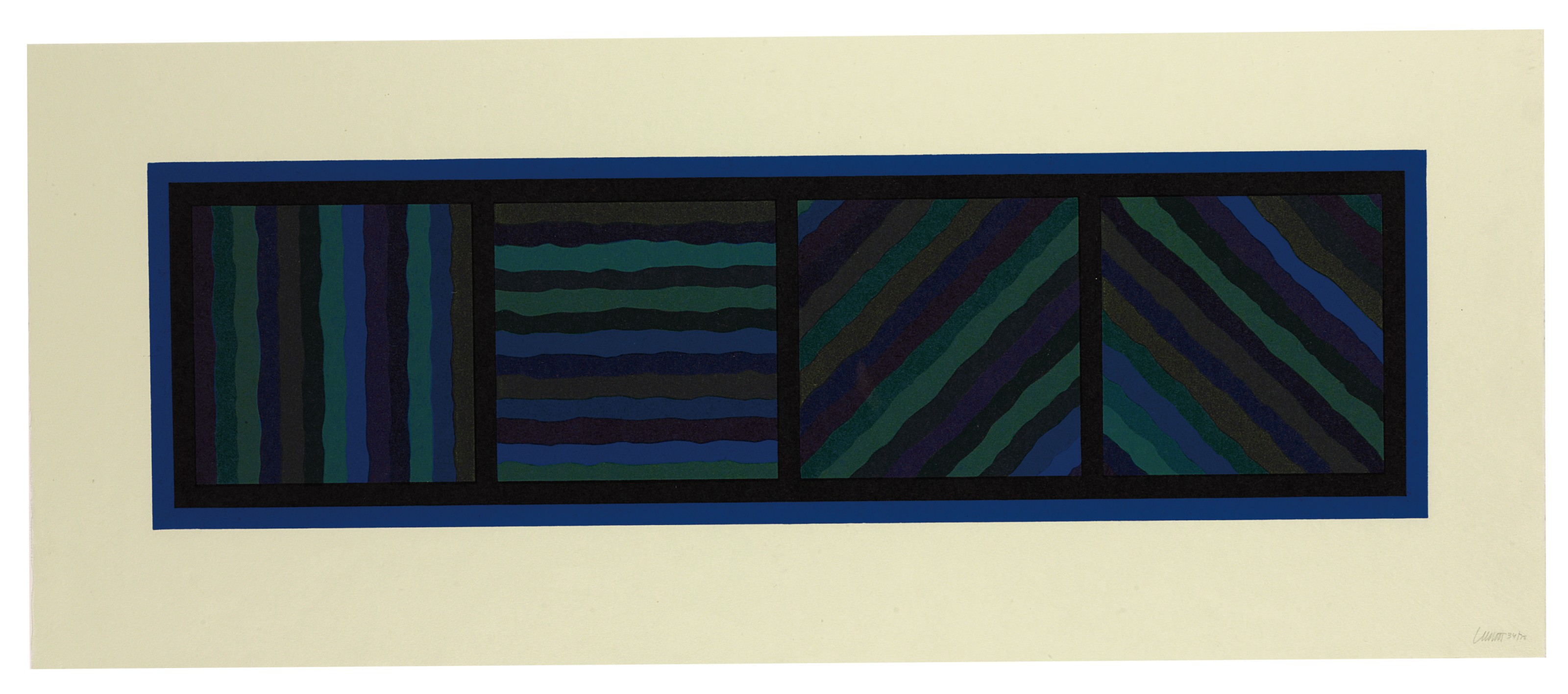 Sol LeWitt — Полосы (не прямые) в четырех направлениях, изображение 4