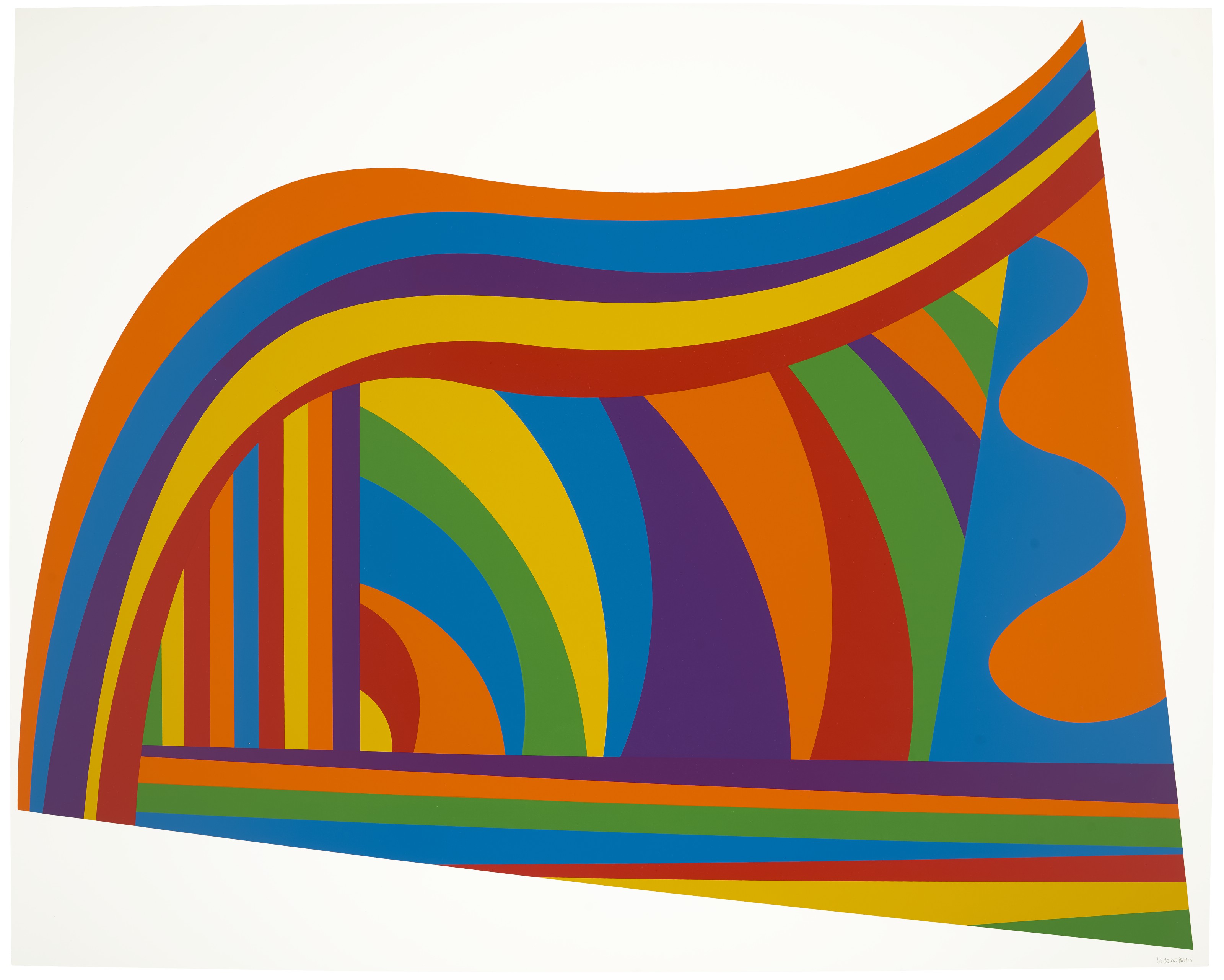 Sol LeWitt — Дуги и полосы разных цветов: три принта, изображение 4