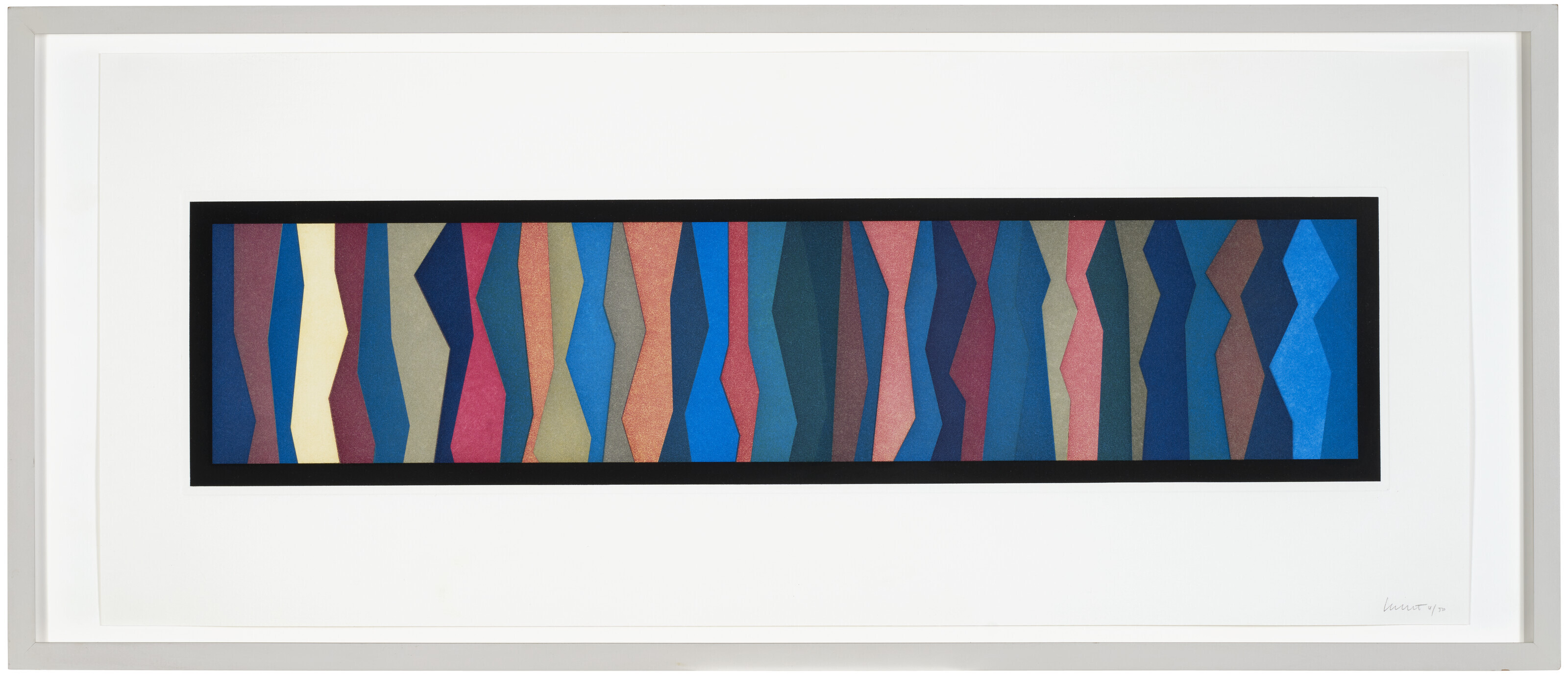 Sol LeWitt — Нерегулярные зигзагообразные полосы, изображение 2