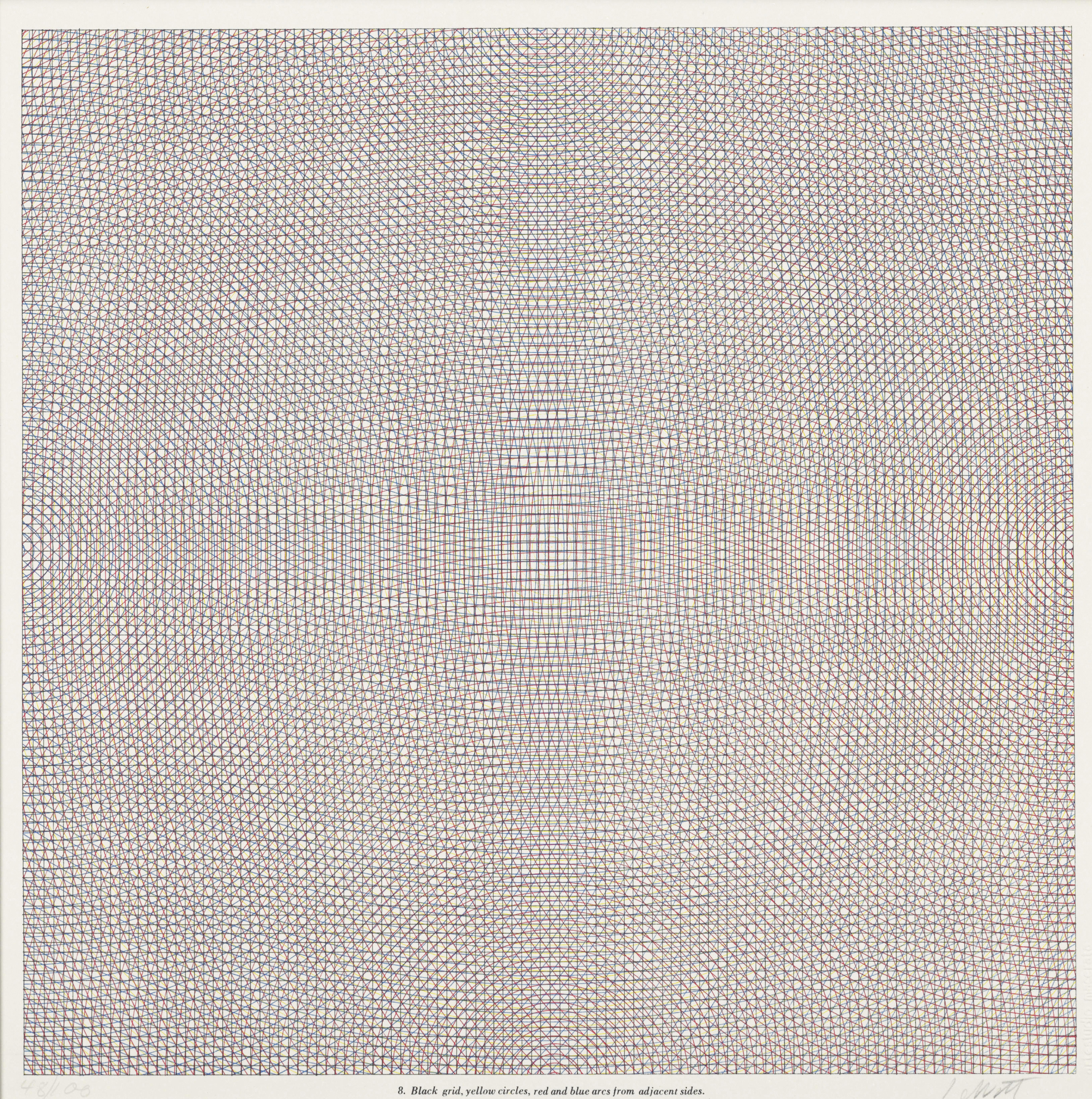 Sol LeWitt — Дуги со сторон или углов, сетки и окружности