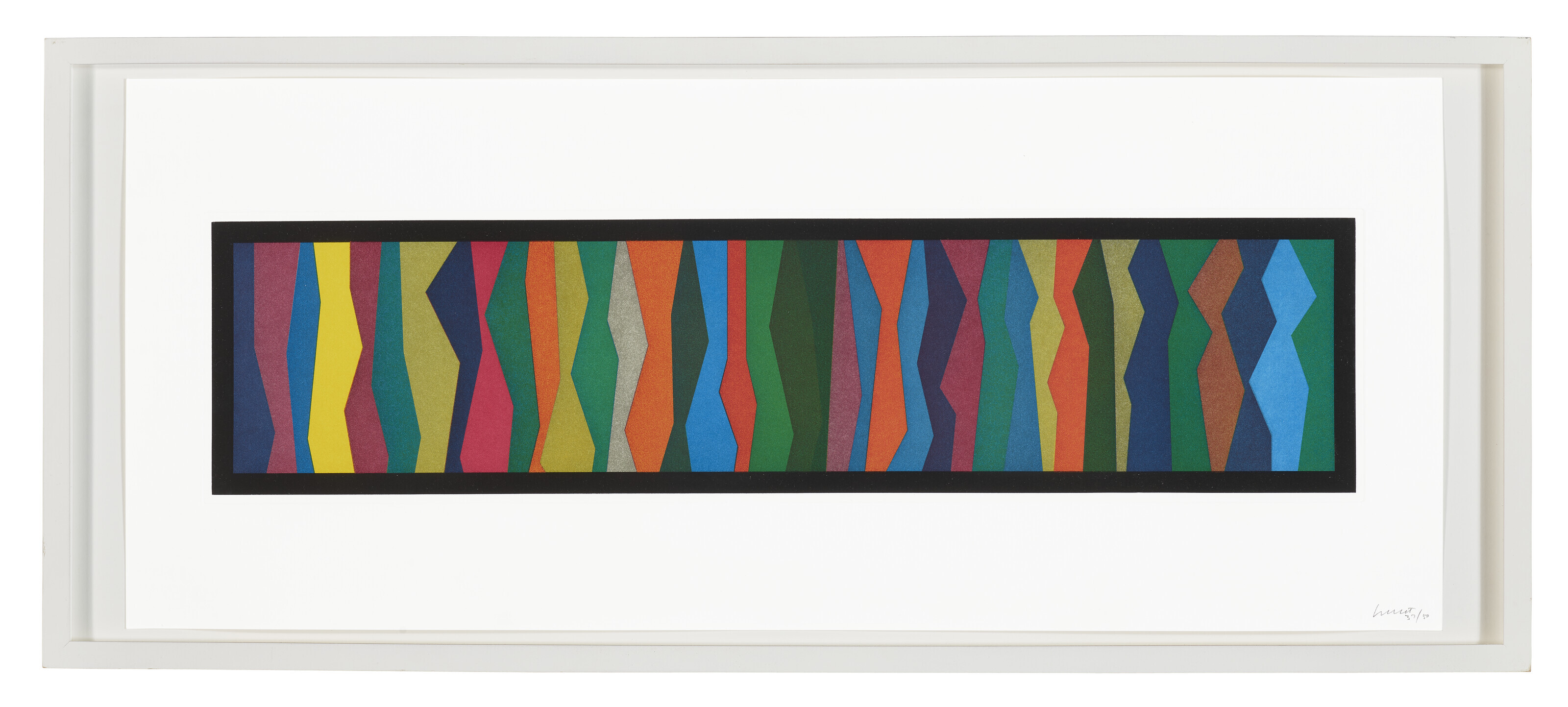 Sol LeWitt — Нерегулярные зигзагообразные полосы, изображение 2