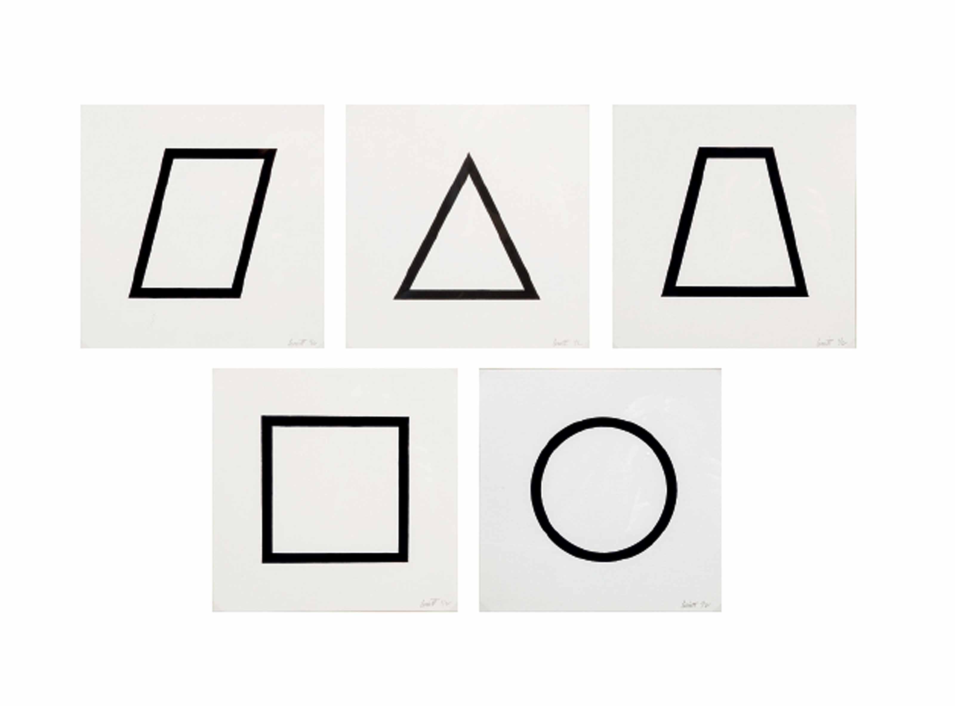 Sol LeWitt — Пять геометрических фигур