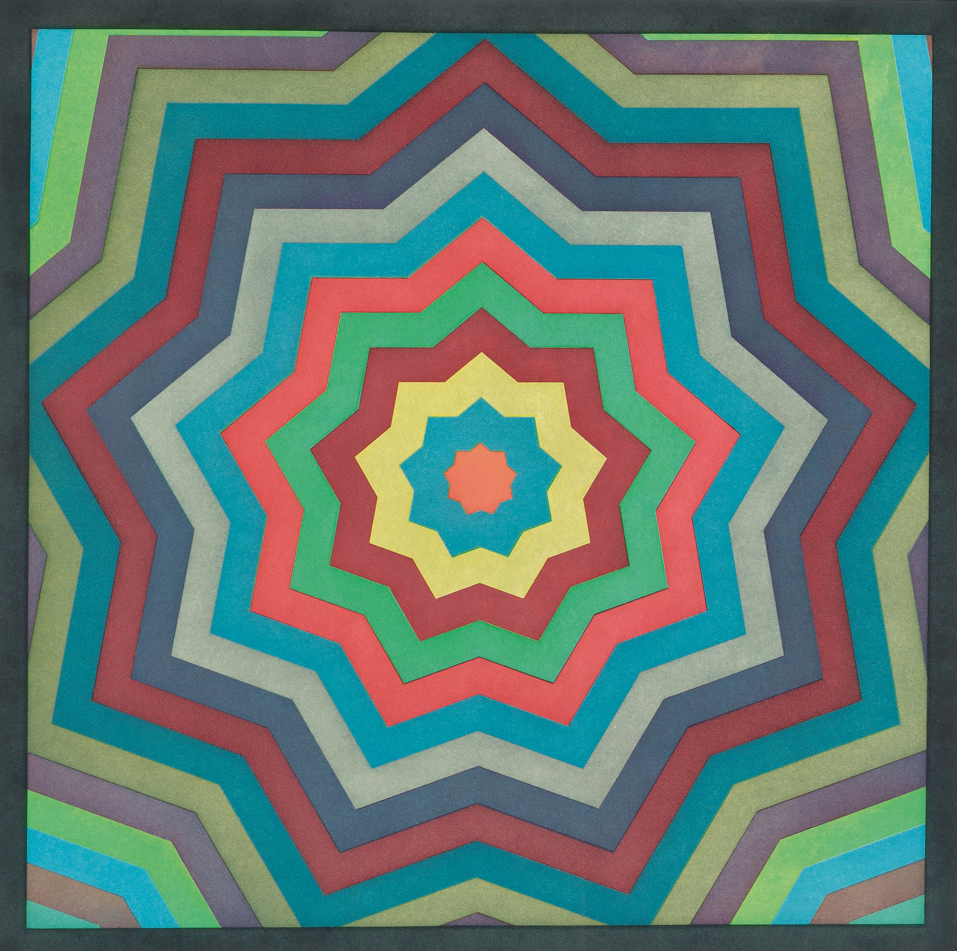 Sol LeWitt — Две пластины из: Звезд с цветными полосами, изображение 2