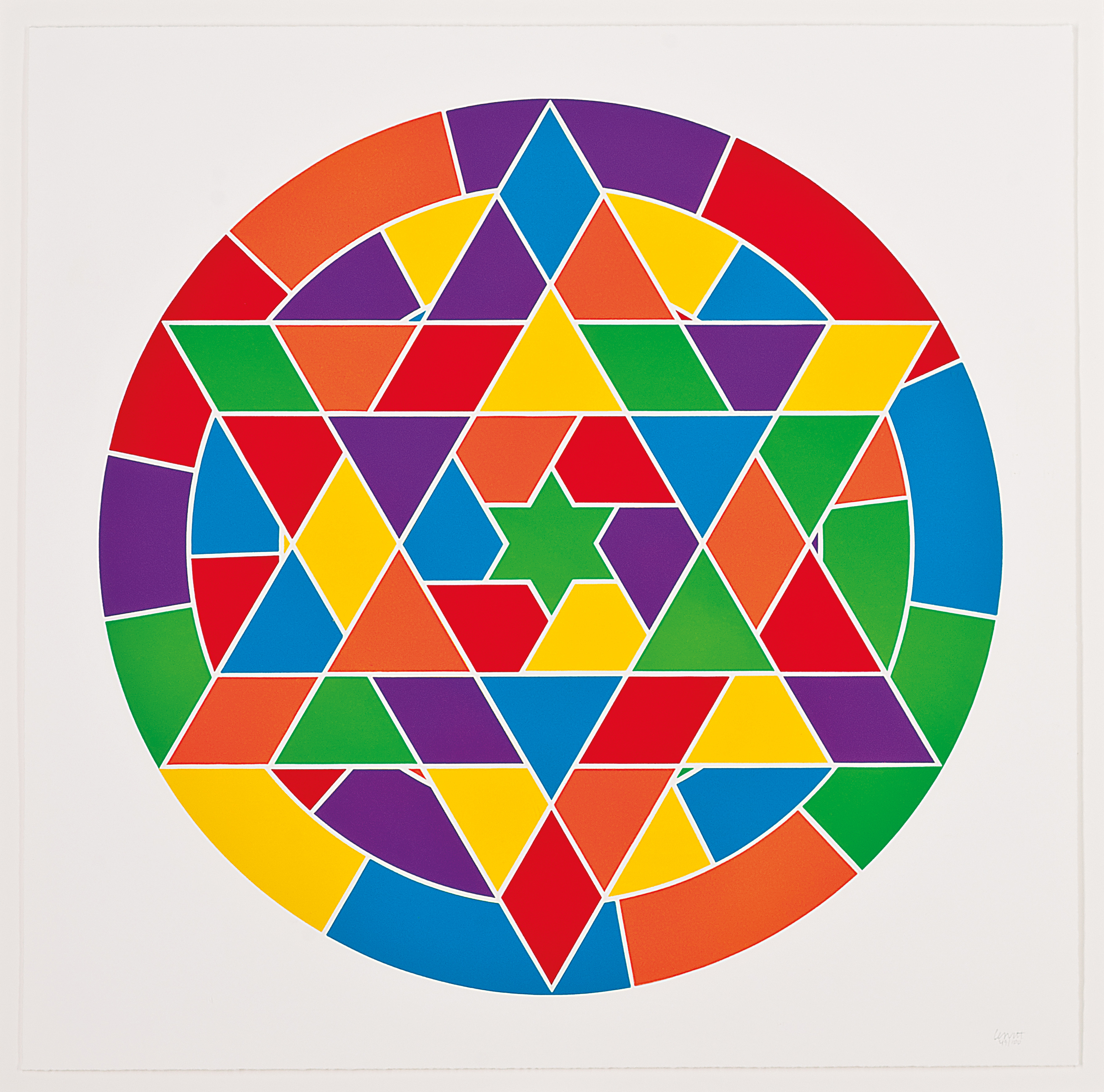 Sol LeWitt — Две тарелки, от: Stars, изображение 3