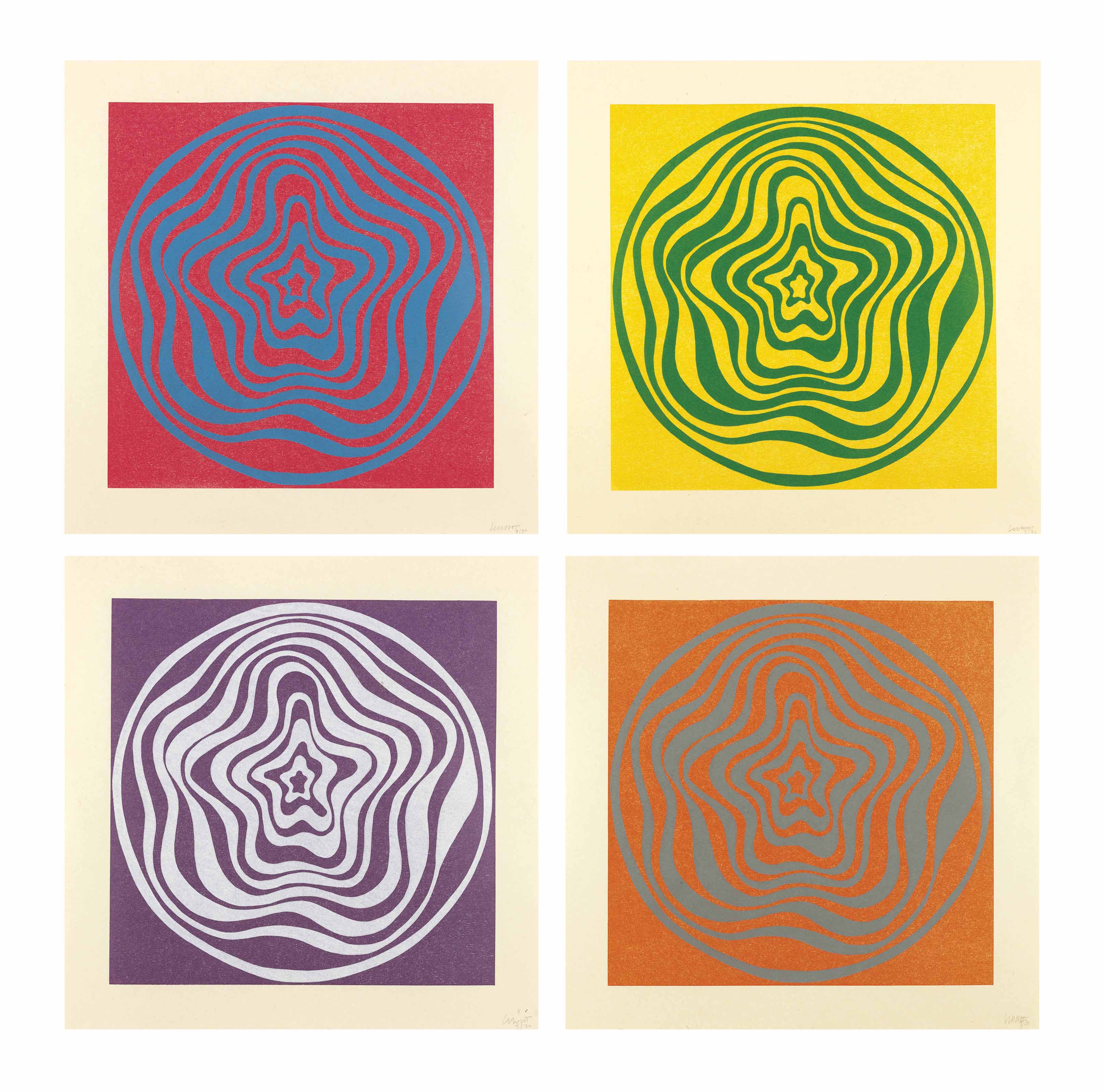Sol LeWitt — Концентрические нерегулярные полосы