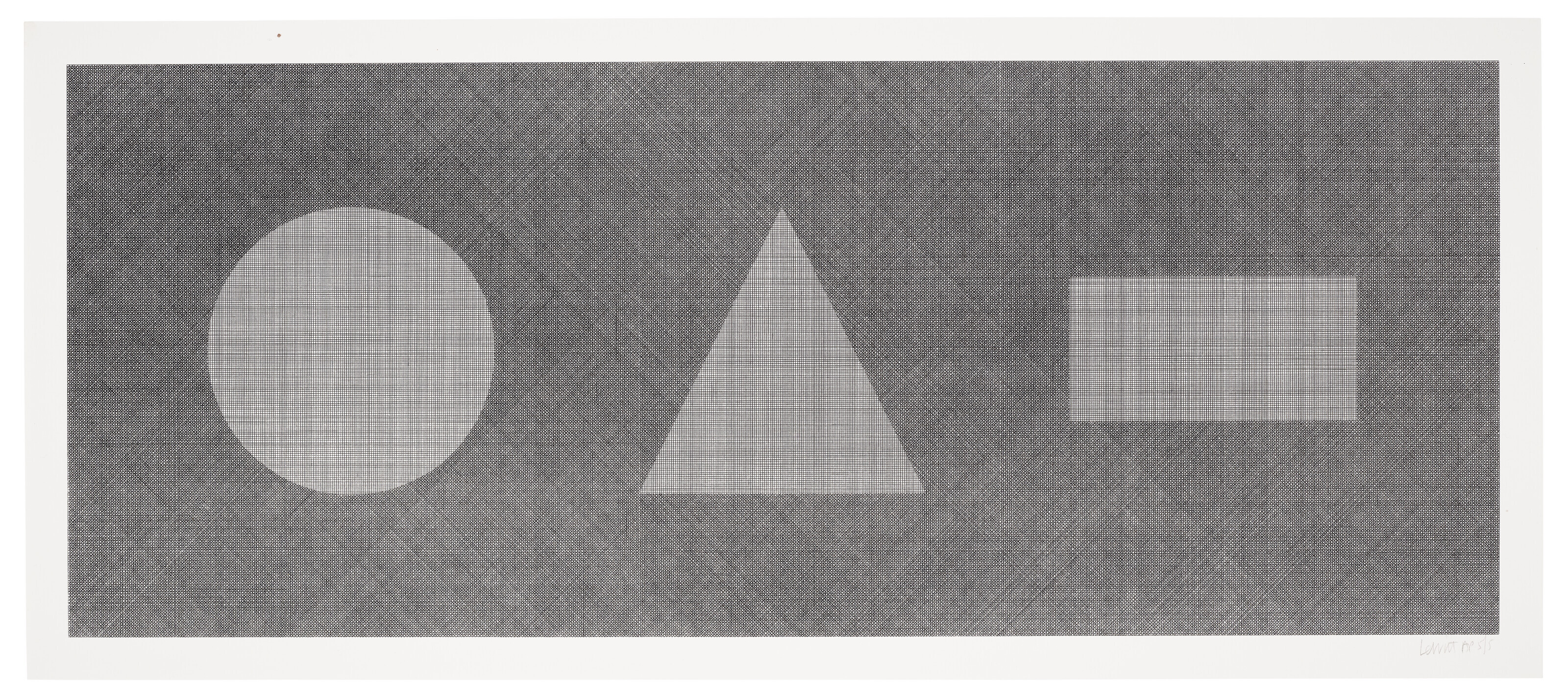 Sol LeWitt — Шесть геометрических фигур и все их комбинации : 20 принтов, изображение 6