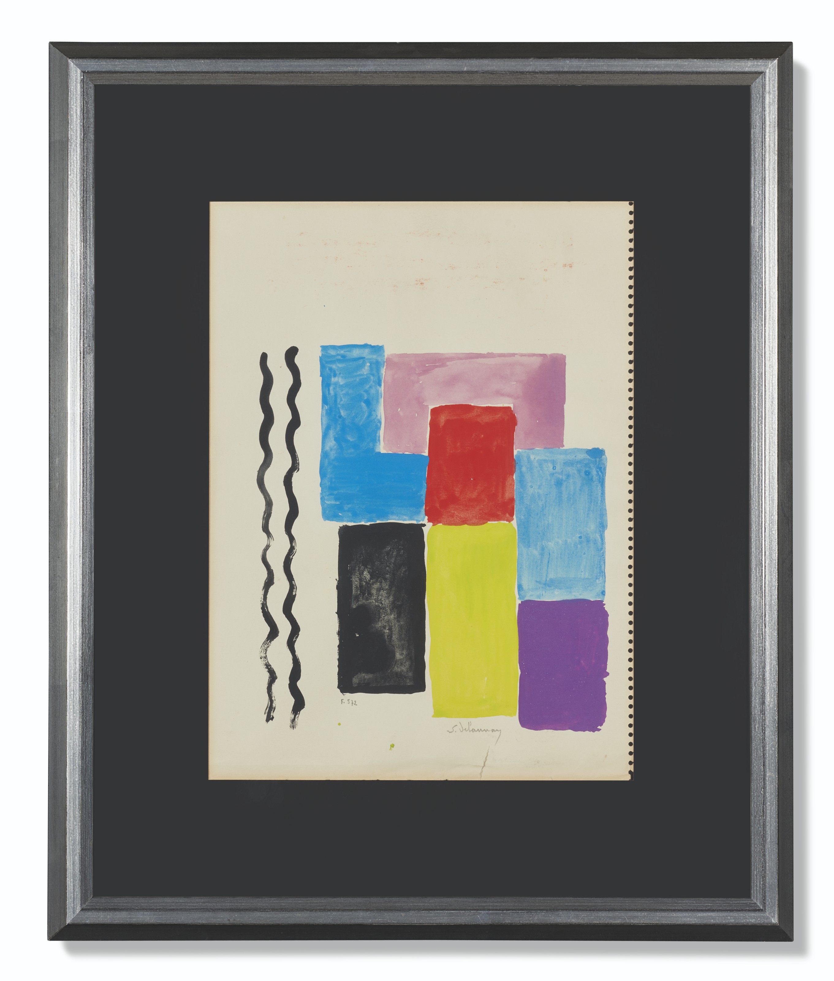 Sonia Delaunay — Без титра ( прямая ; оборотная сторона ), изображение 3