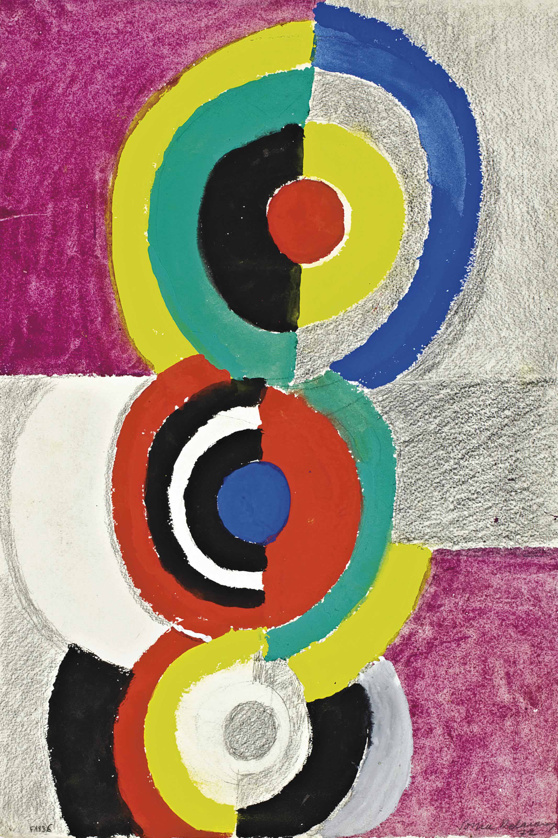 Sonia Delaunay — Три грации - Ритм без конца