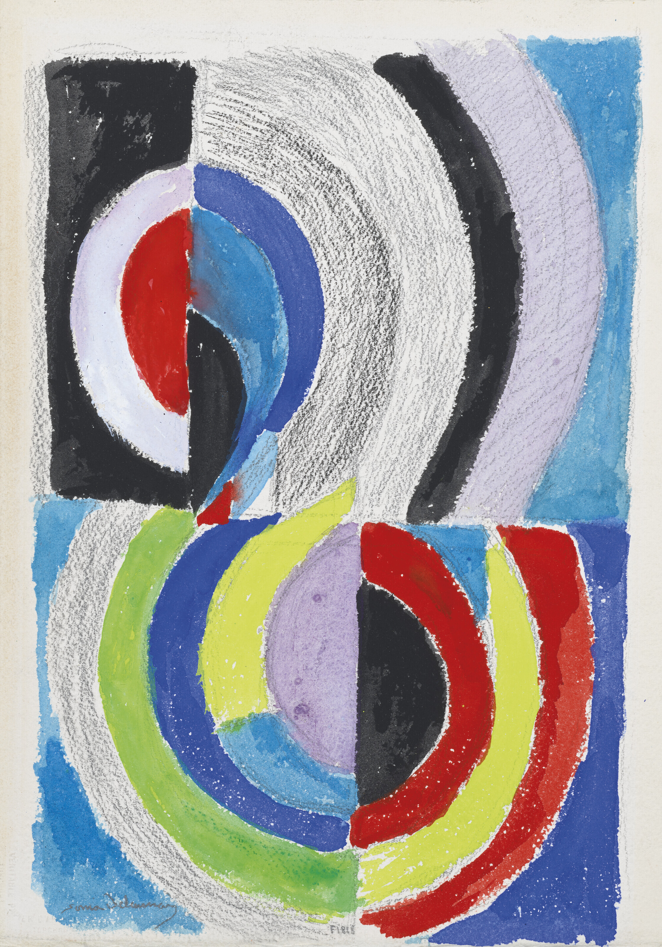 Sonia Delaunay — Ритм-кружок № 1818