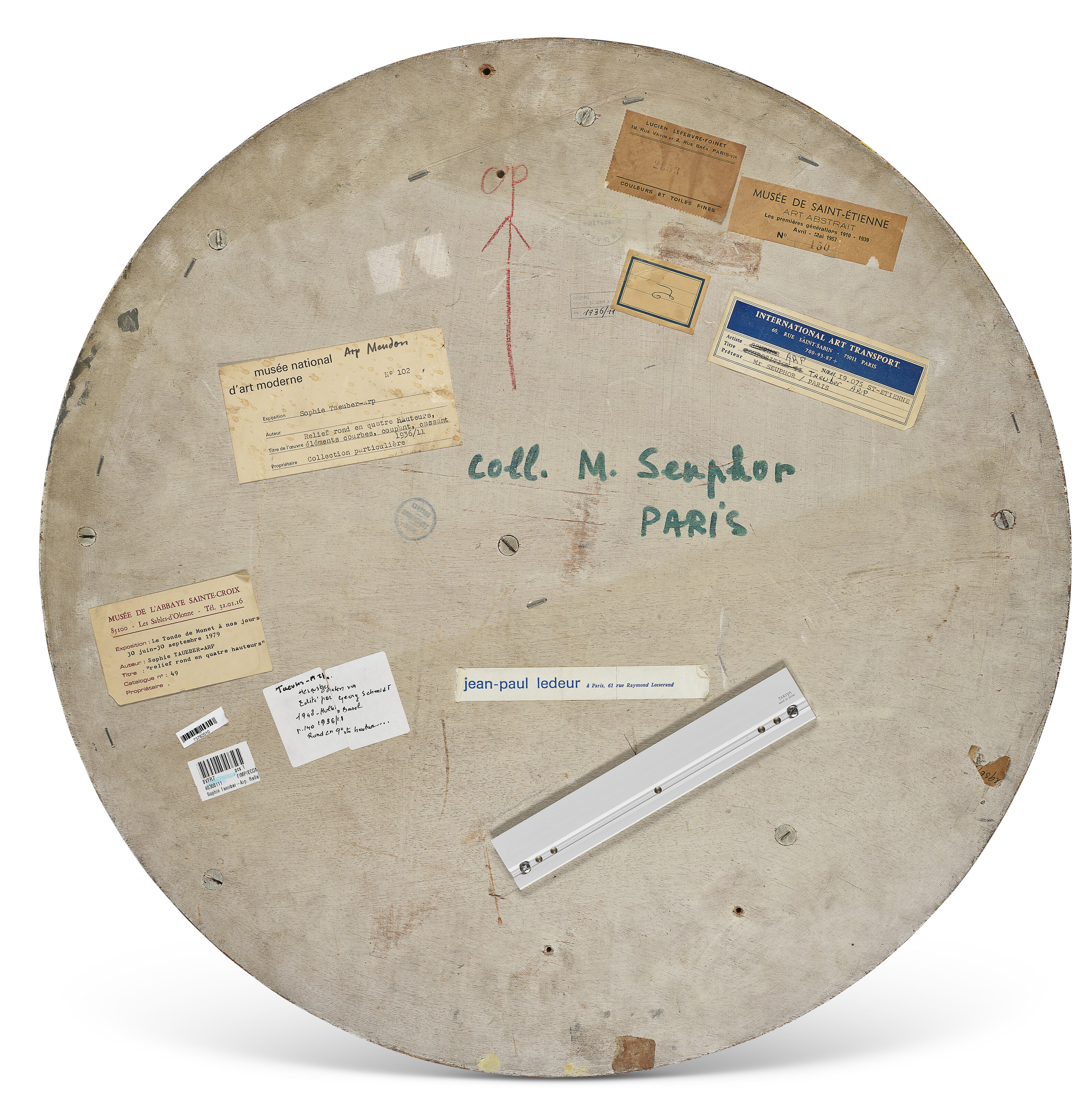 Sophie Taeuber-Arp — Рельеф, выполненный в стиле quatre hauteurs, элементы courbes, coupant(ы), cassant(ы), изображение 2