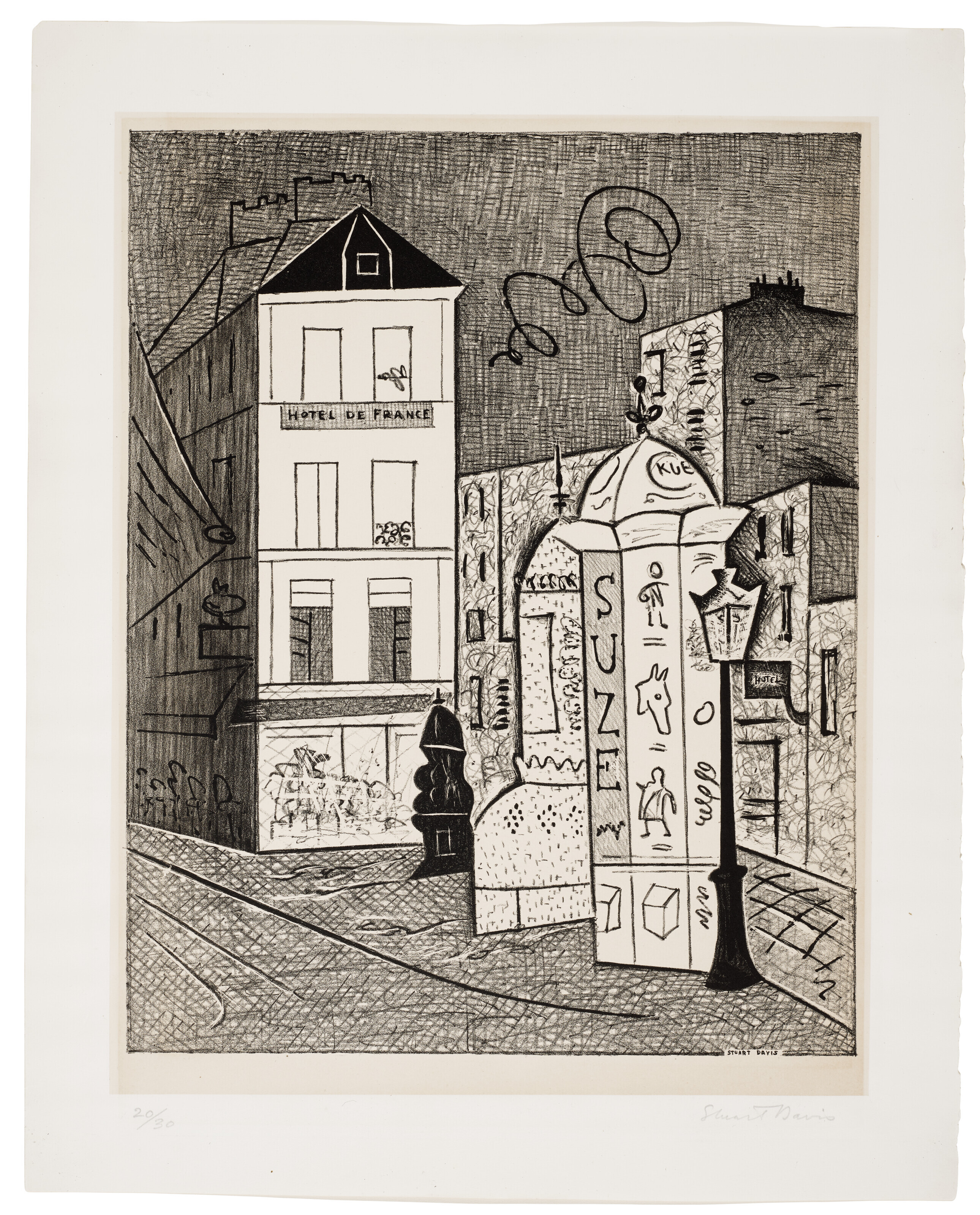 Stuart Davis — Отель во Франции