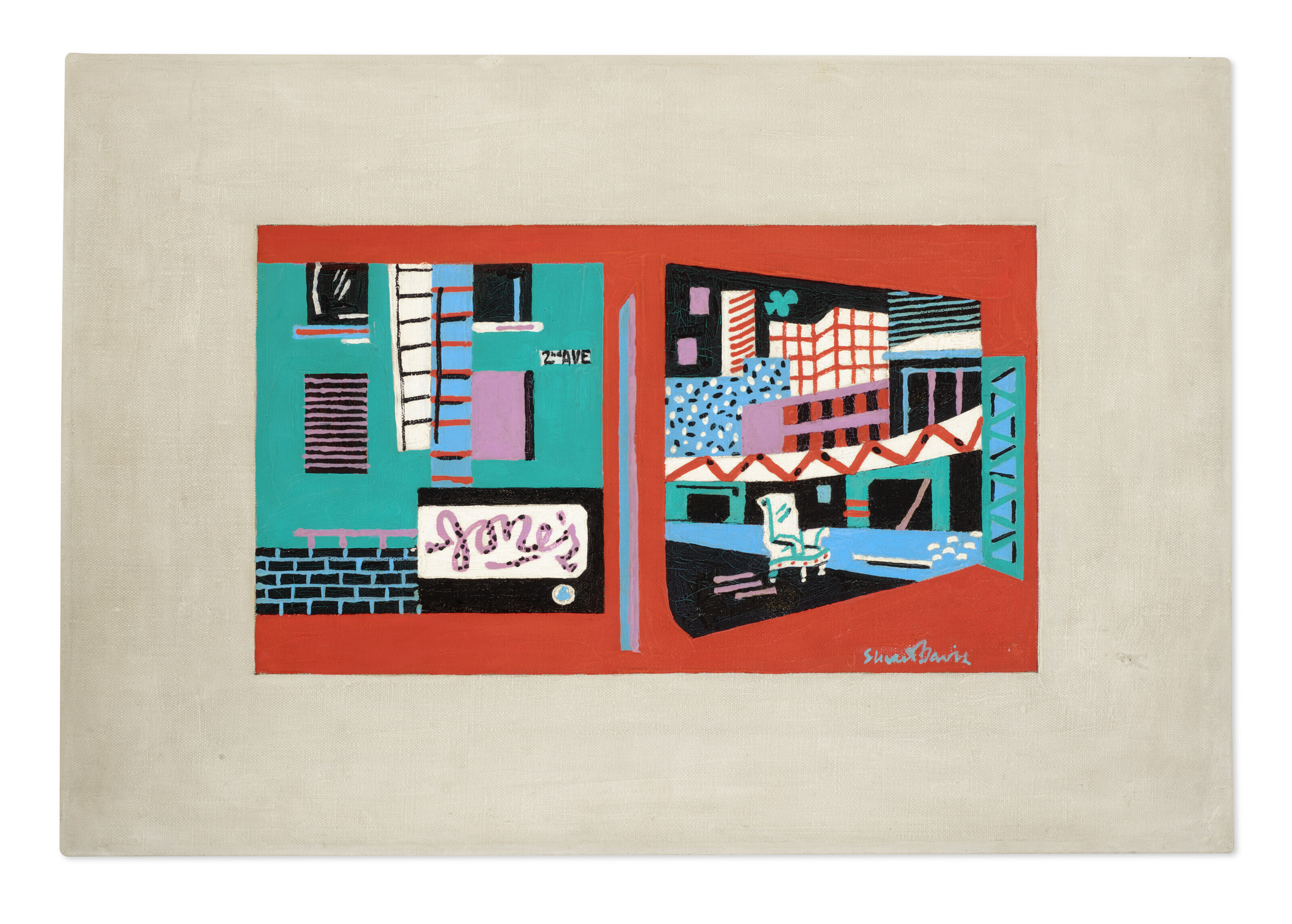 Stuart Davis — Нью-Йоркская улица