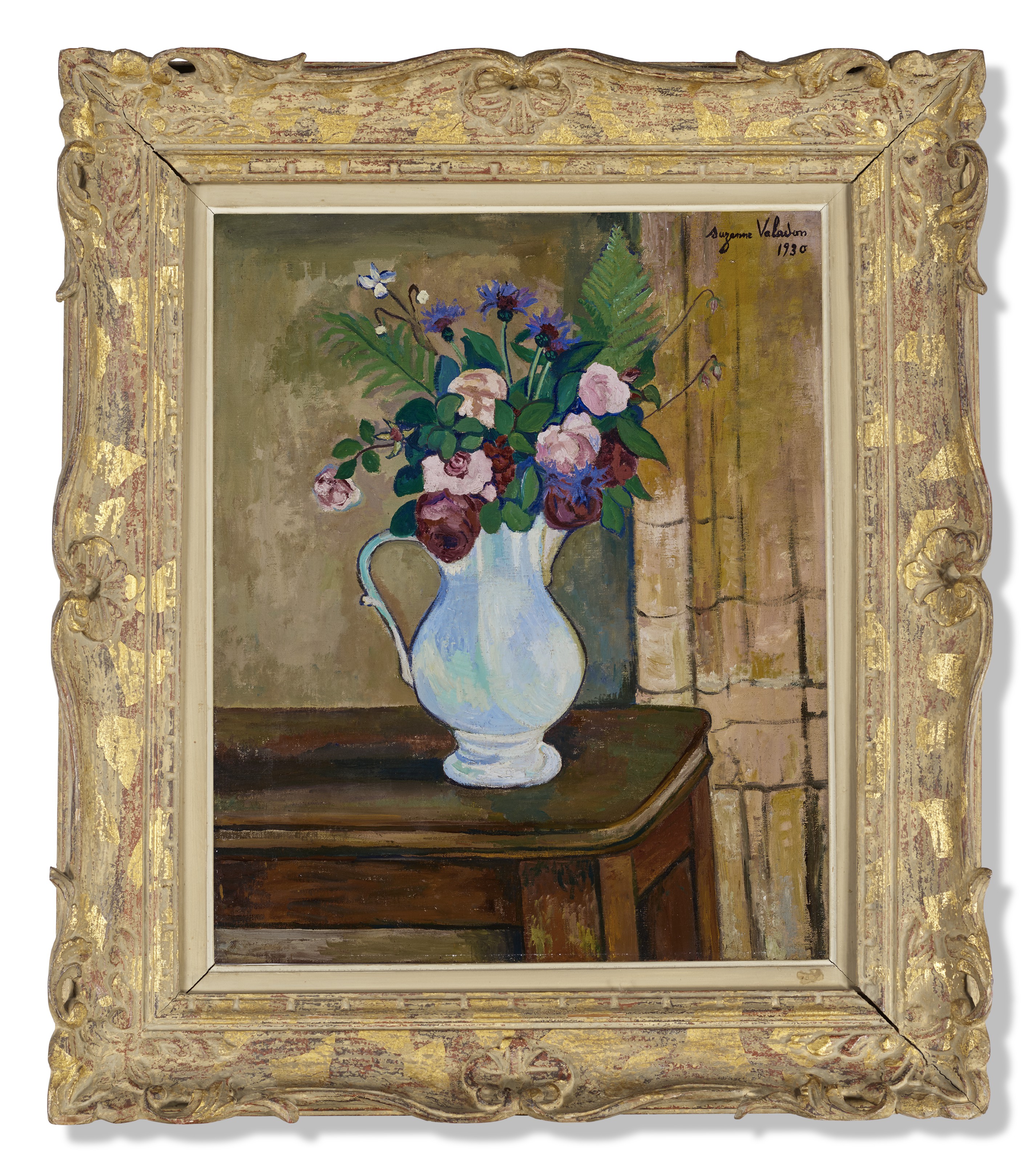 Suzanne Valadon — Букет из роз, бликов и фужеров, изображение 2