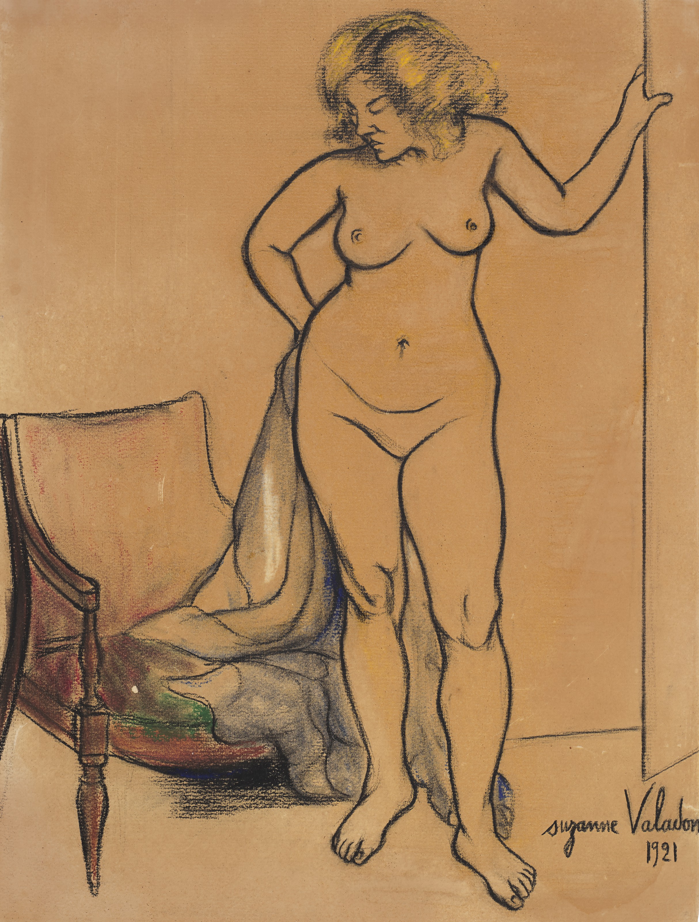 Suzanne Valadon — Ну, а драпировка остается неизменной.