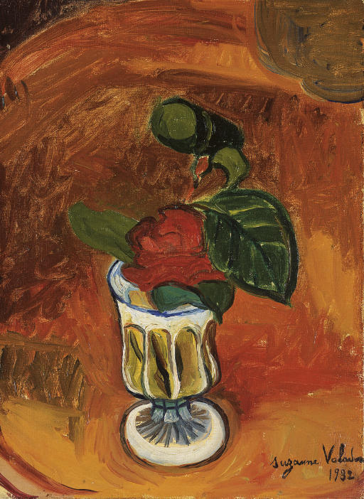 Suzanne Valadon — Роза в вазе