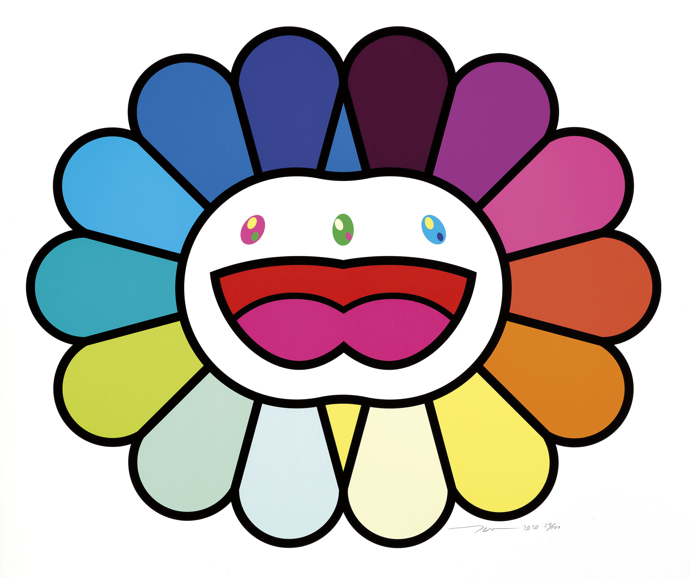 Takashi Murakami — Многоцветная двойная грань: Белая