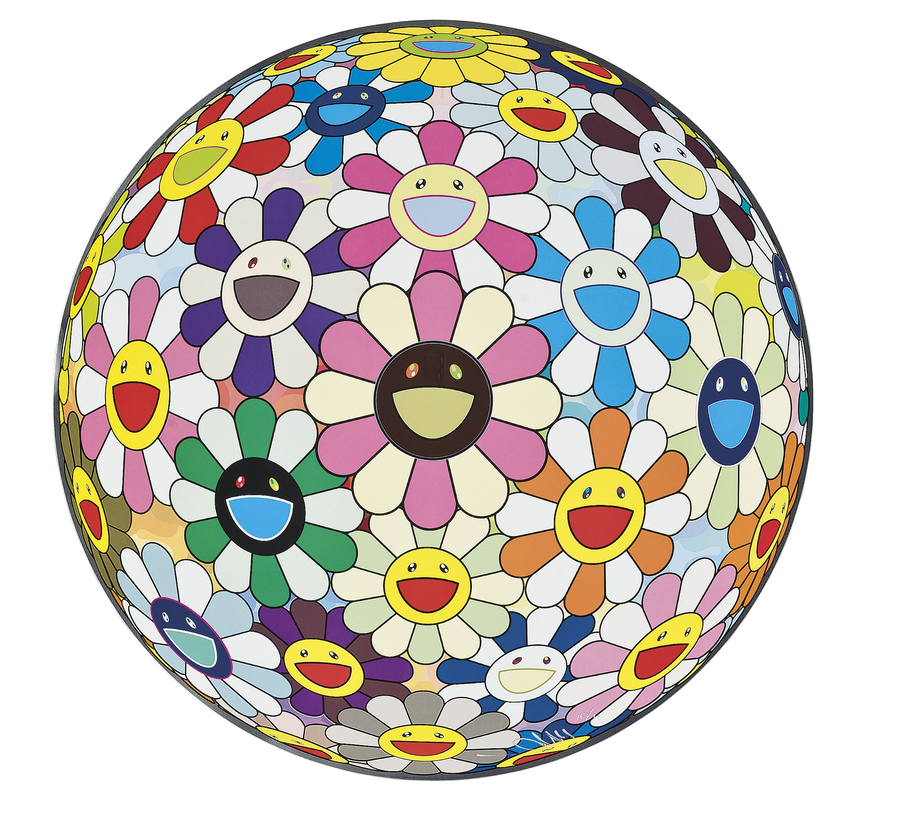 Takashi Murakami — Цветочный шар (3-D) Подсолнух, изображение 2